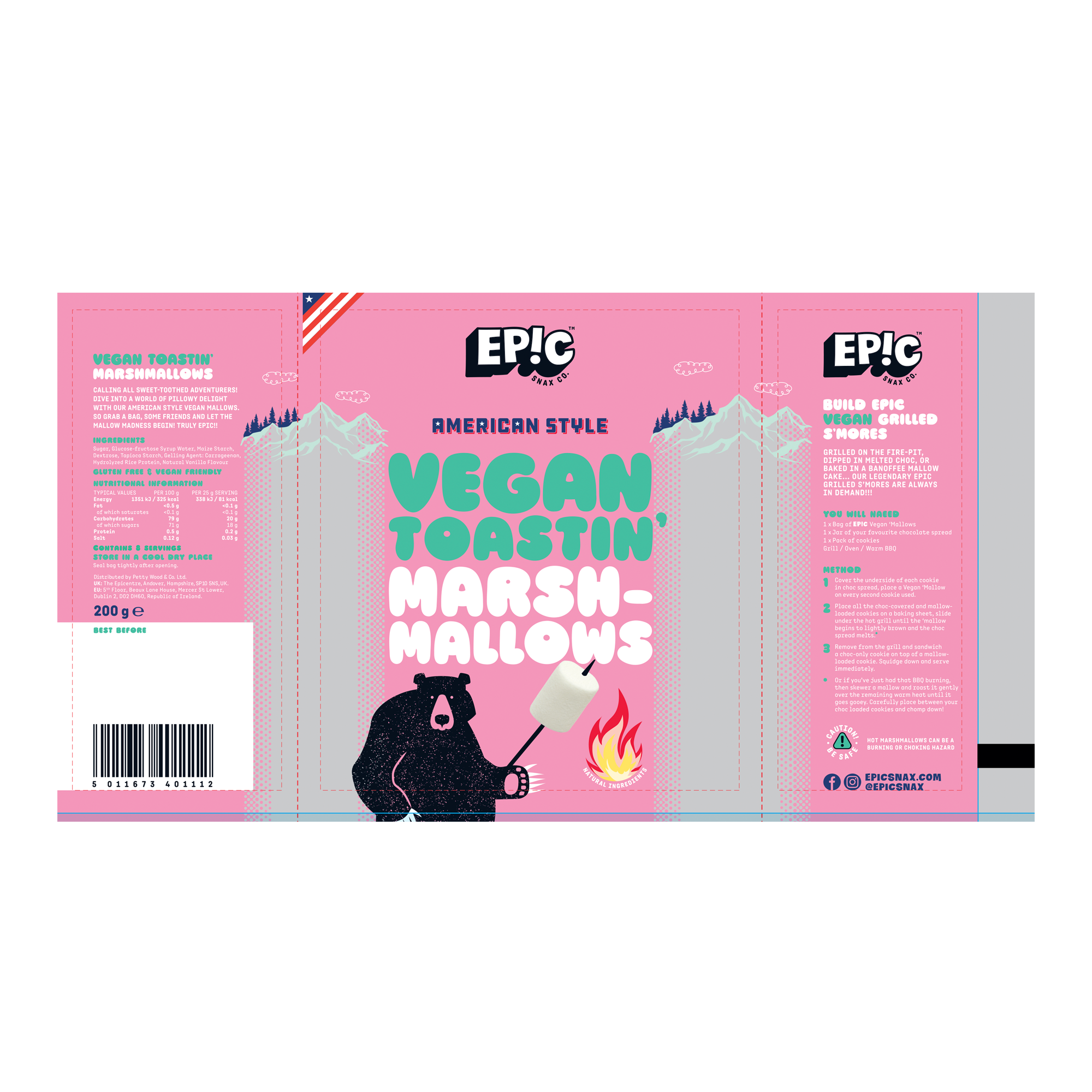 EPIC PLANT BASED MARSHMALLOWS 200G EPIC PLANT BASED MARSHMALLOWS 200G