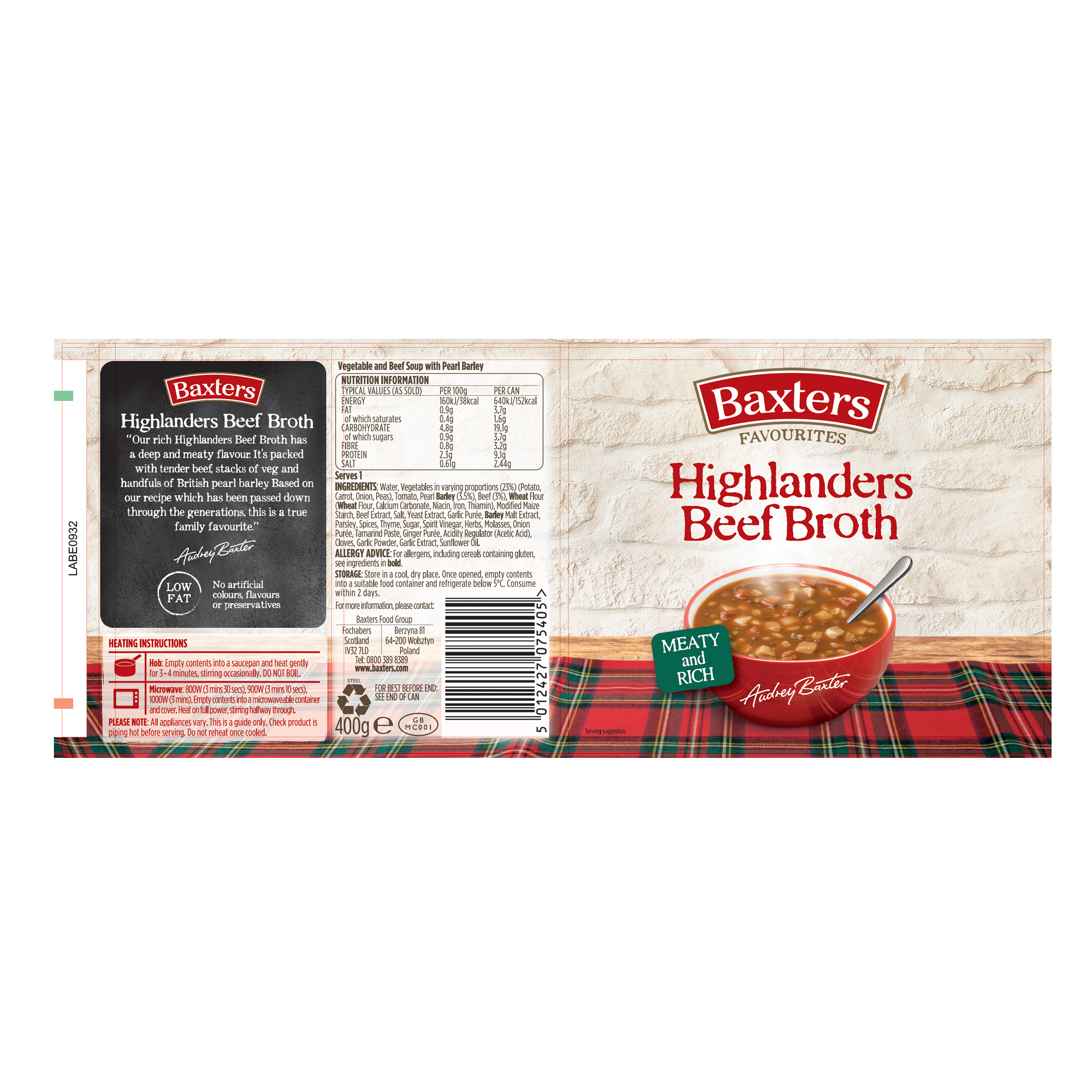 FAV HIGHLANDERS BROTH 12X400G FAV HIGHLANDERS BROTH 12X400G