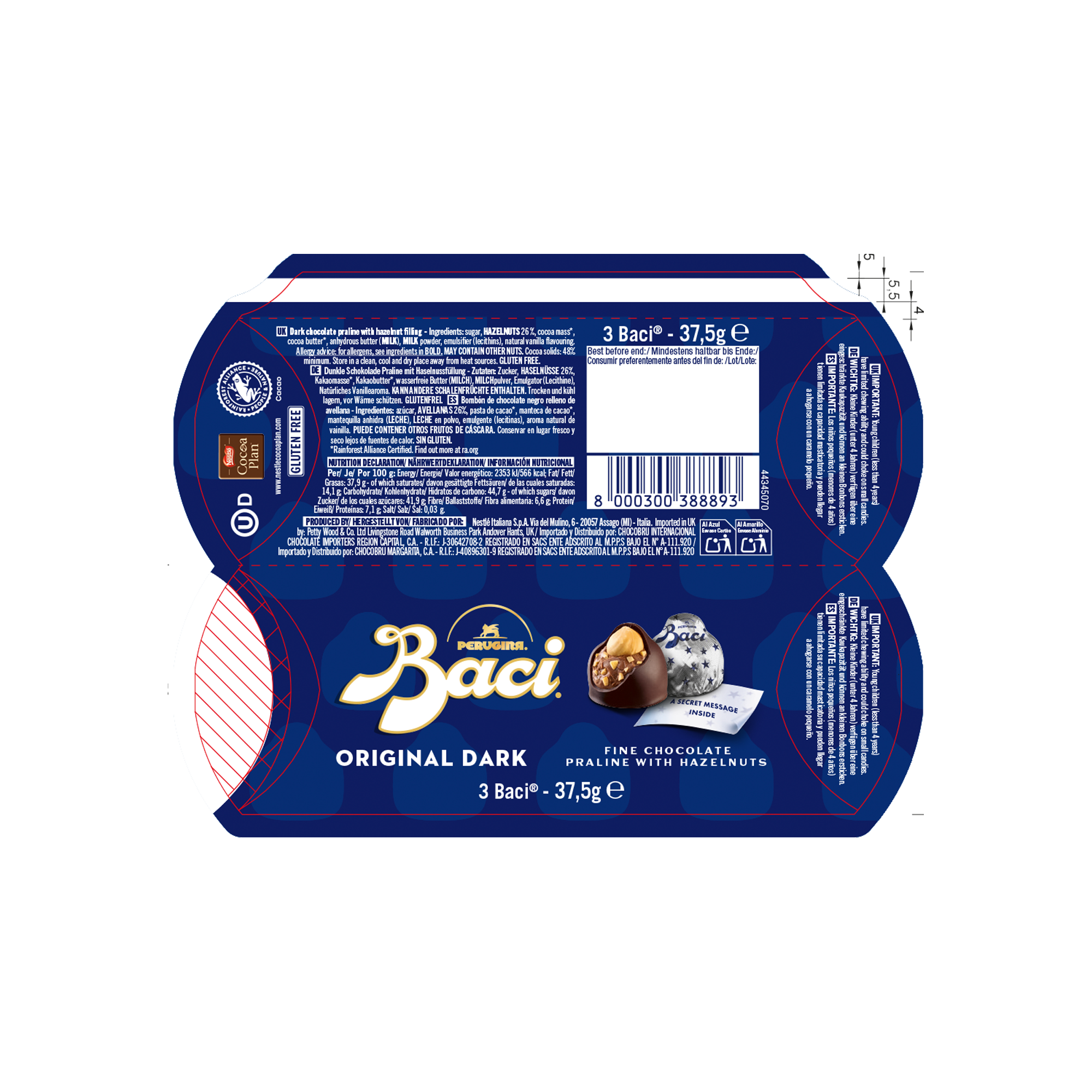 BACI ORIGINAL DARK TUBE 3PCS