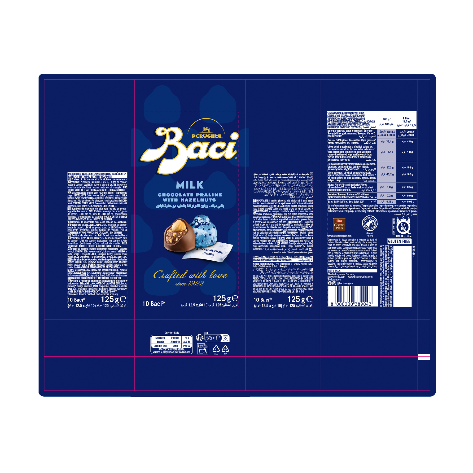 BACI MILK CHOCOLATE BAG