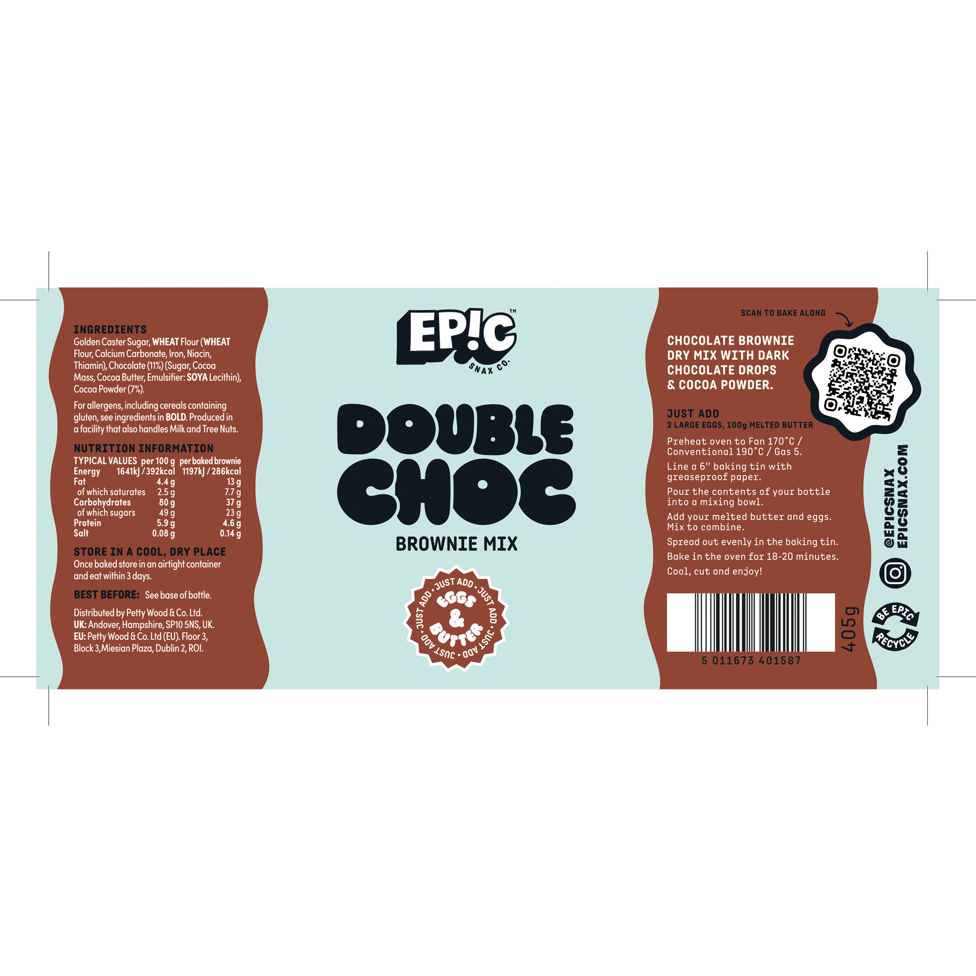 CHOC BROWNIE BOTTLE MIX