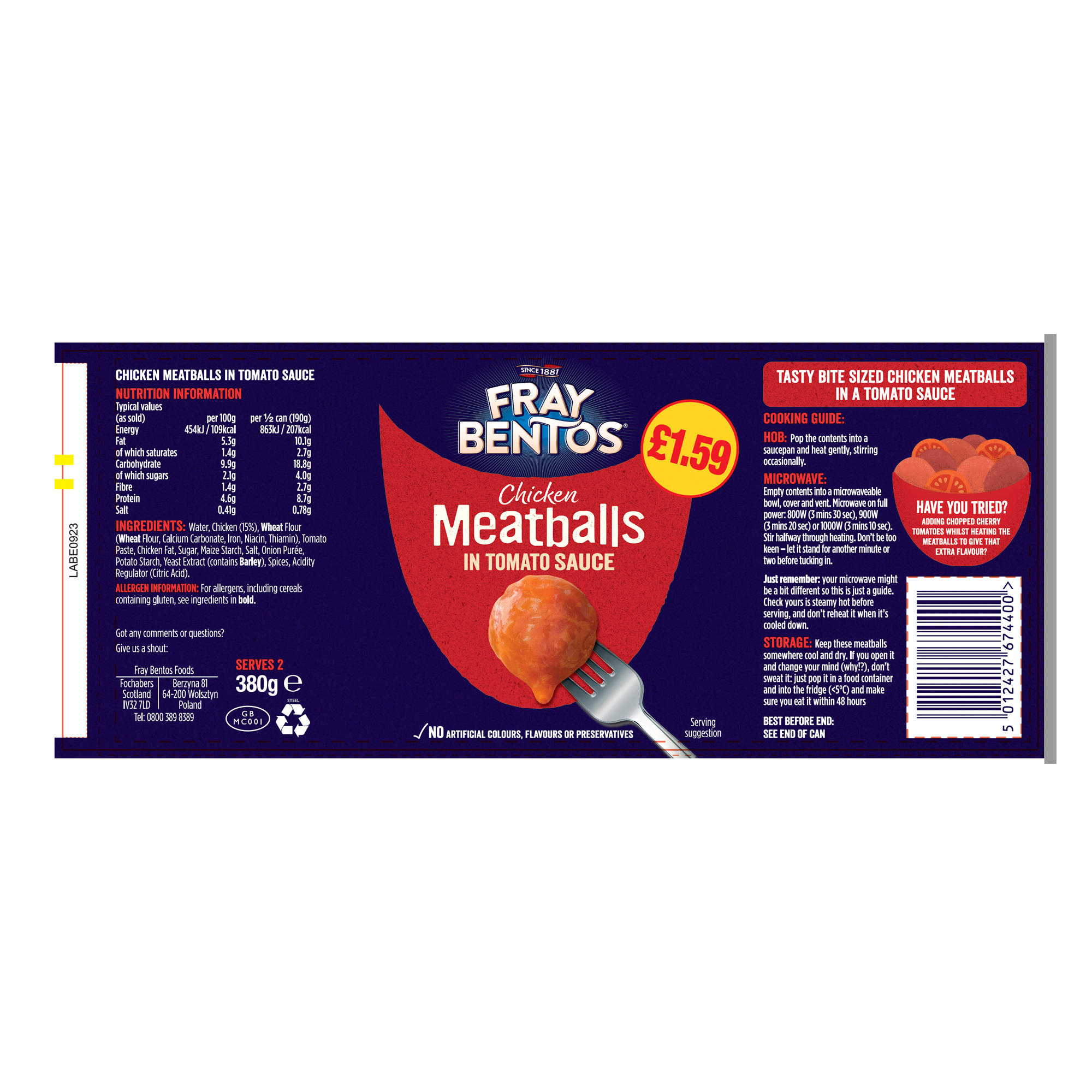 PMP œ1.59 MEATBALLS TOMATO SAUCE