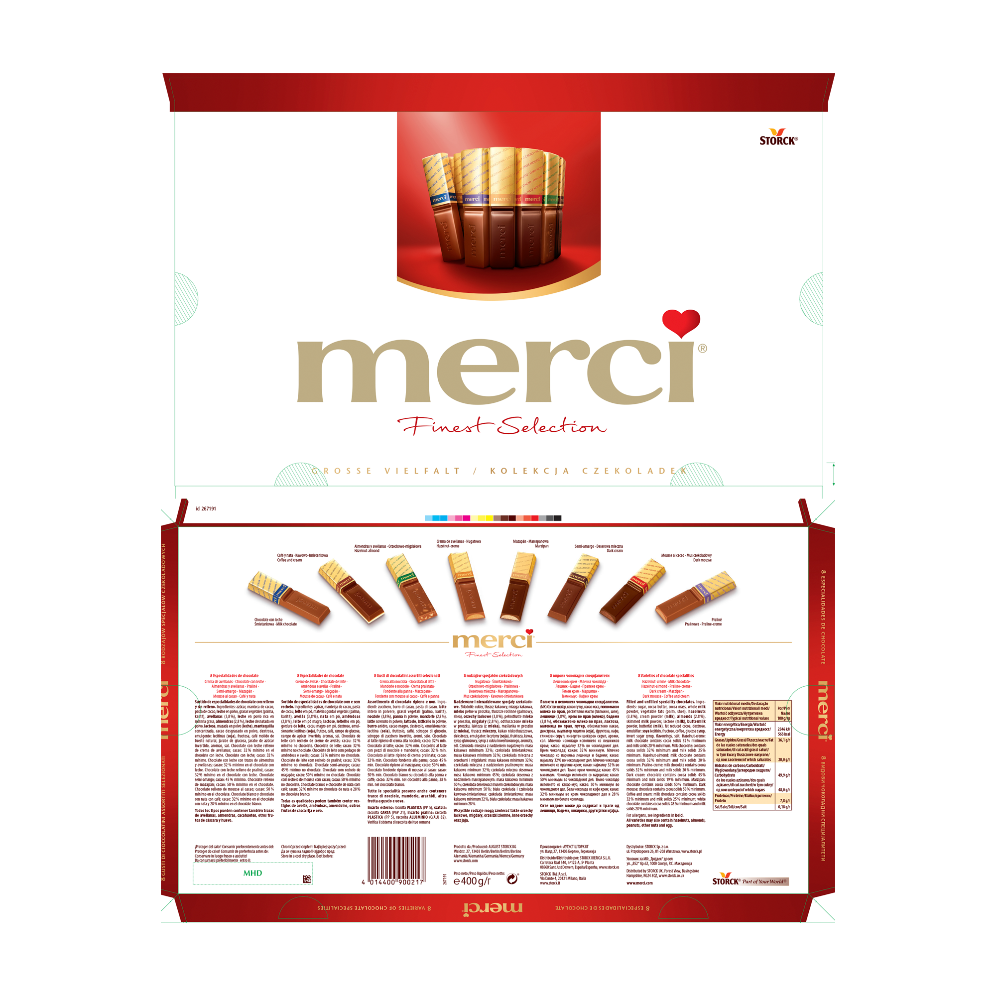 FINEST MILK/DARK SELECTION 8X400G FINEST MILK/DARK SELECTION 8X400G