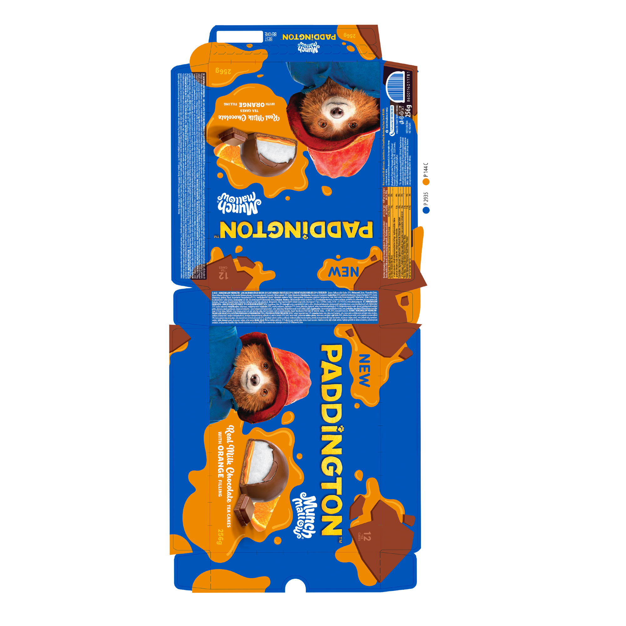PADDINGTON MUNCHMALLOW ORANGE 256G