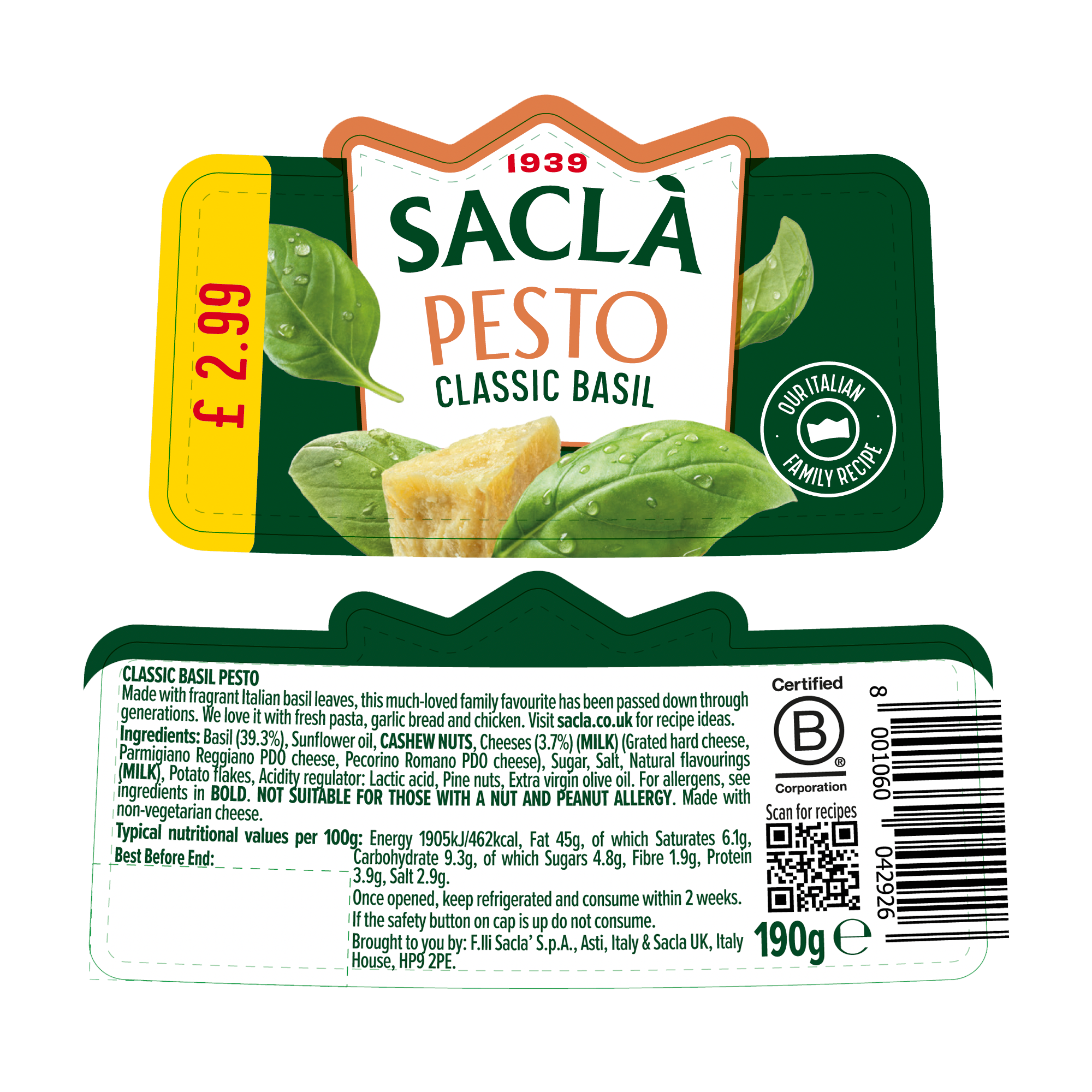 BASIL PESTO œ2.99 PMP BASIL PESTO œ2.99 PMP