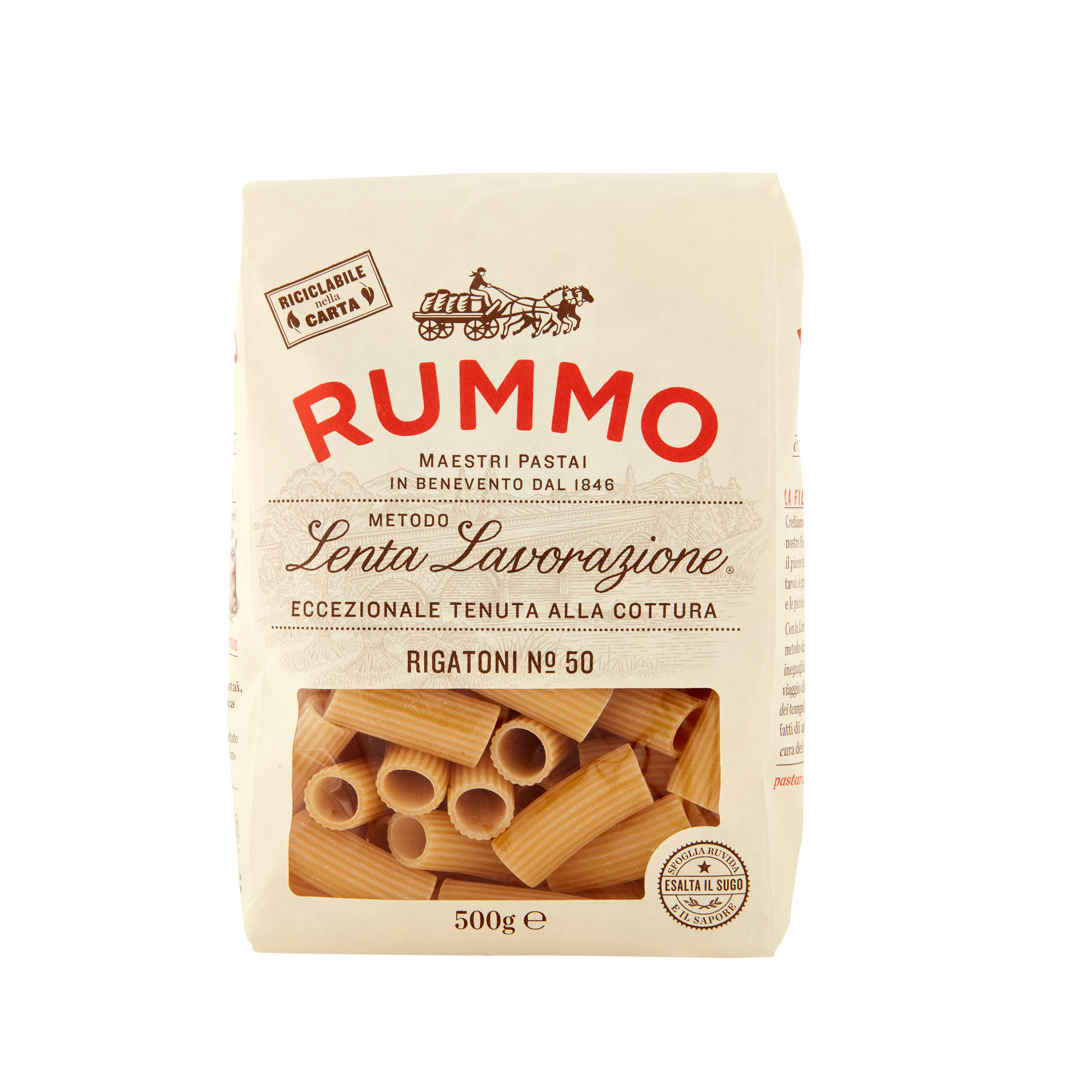 RIGATONI NO.50 16X500G RIGATONI NO.50 16X500G