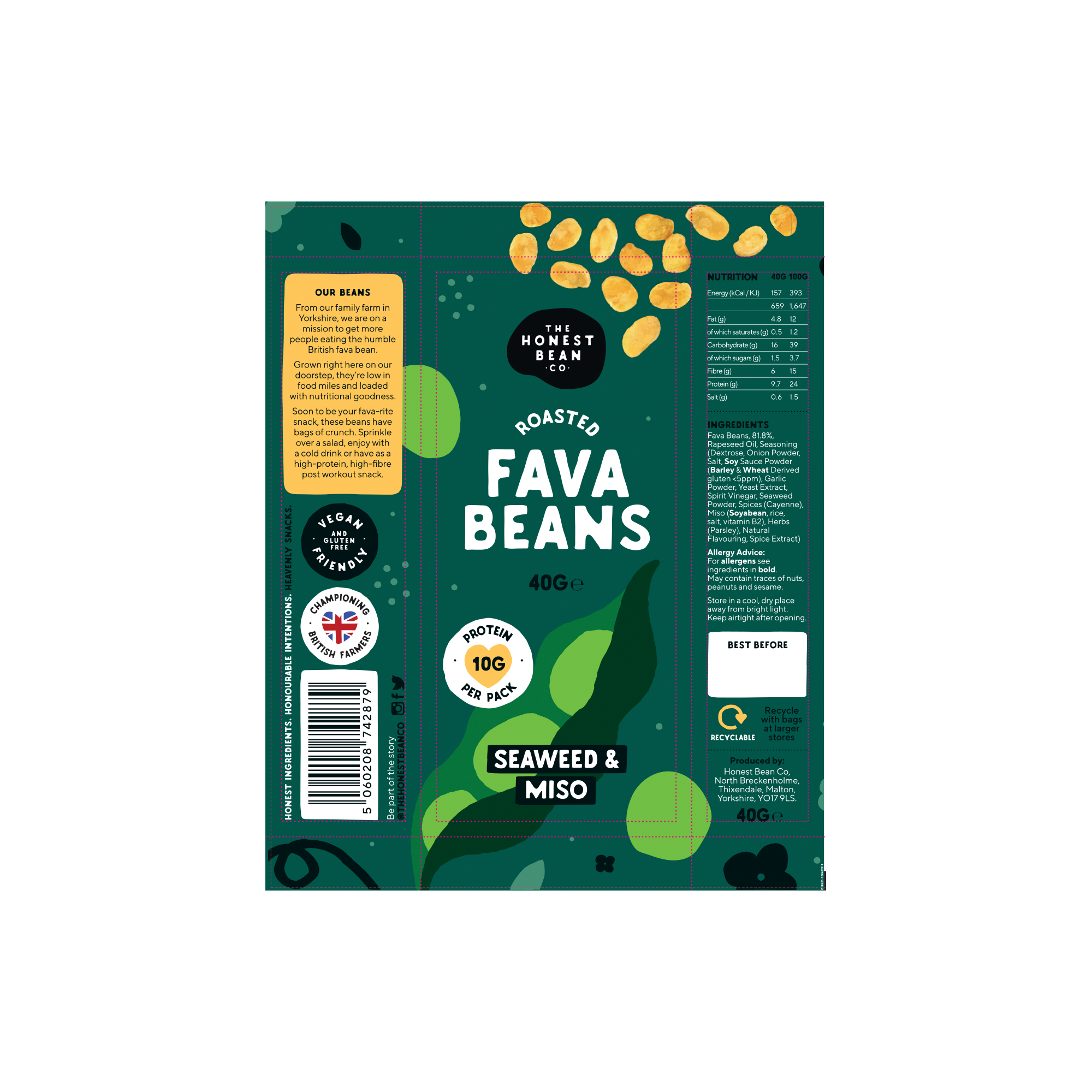 SEAWEED & MISO FAVA SNACK  12X40G SEAWEED & MISO FAVA SNACK  12X40G