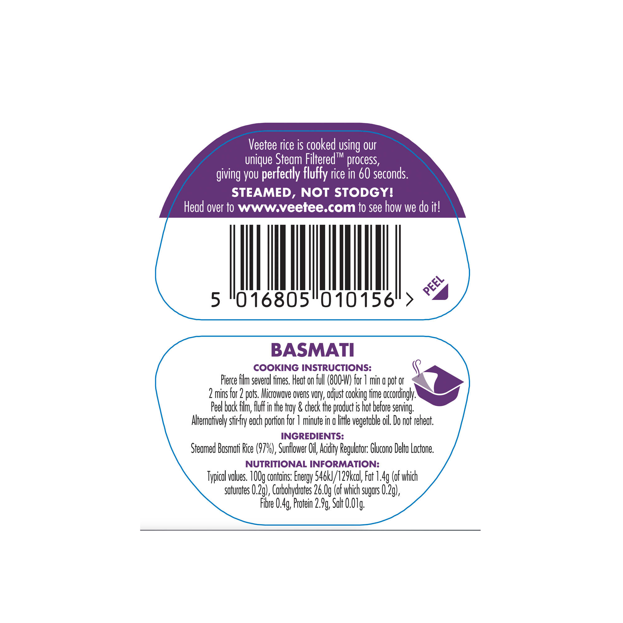 BASMATI RICE TWIN POT 6X250G