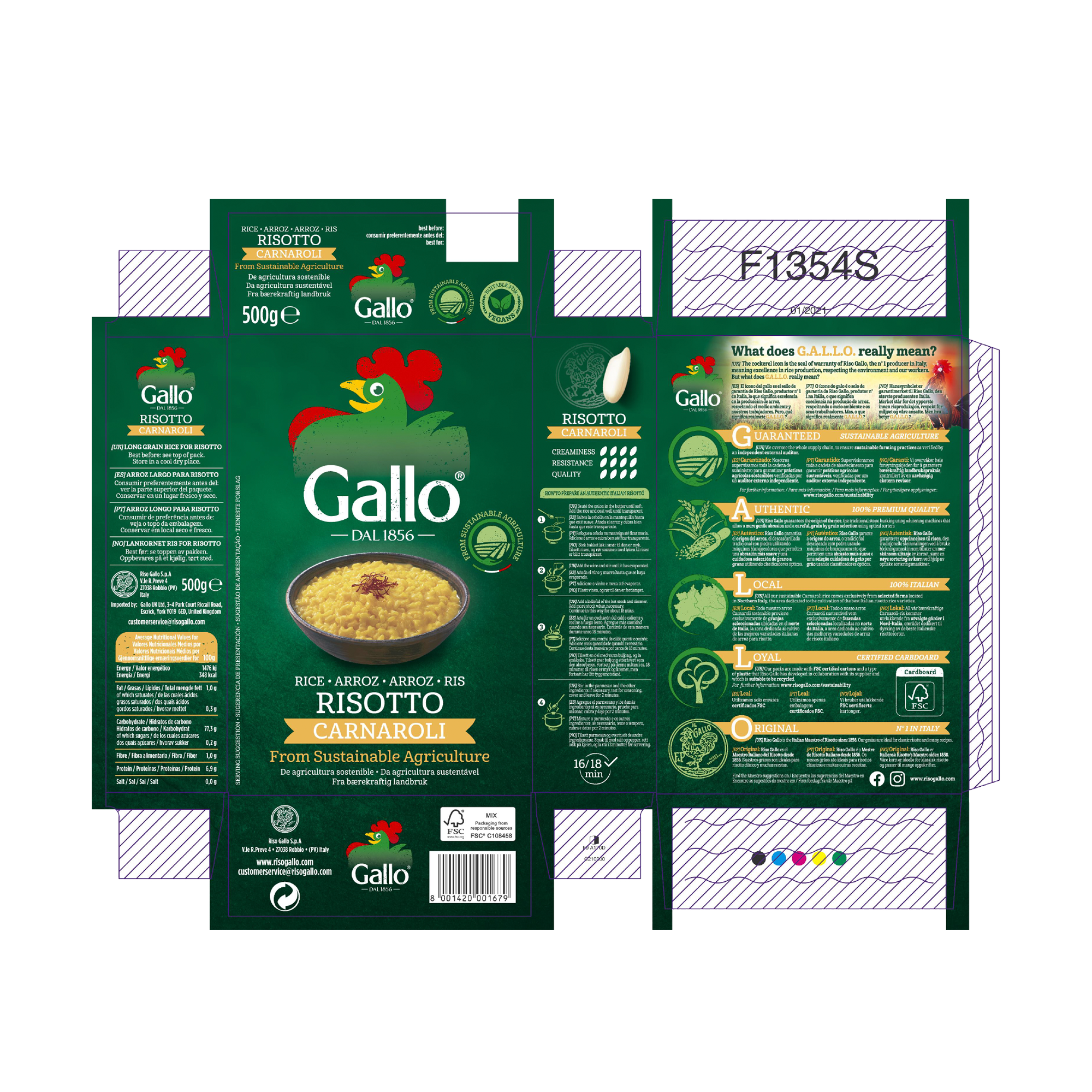 CARNAROLI RISOTTO RICE 12X500G