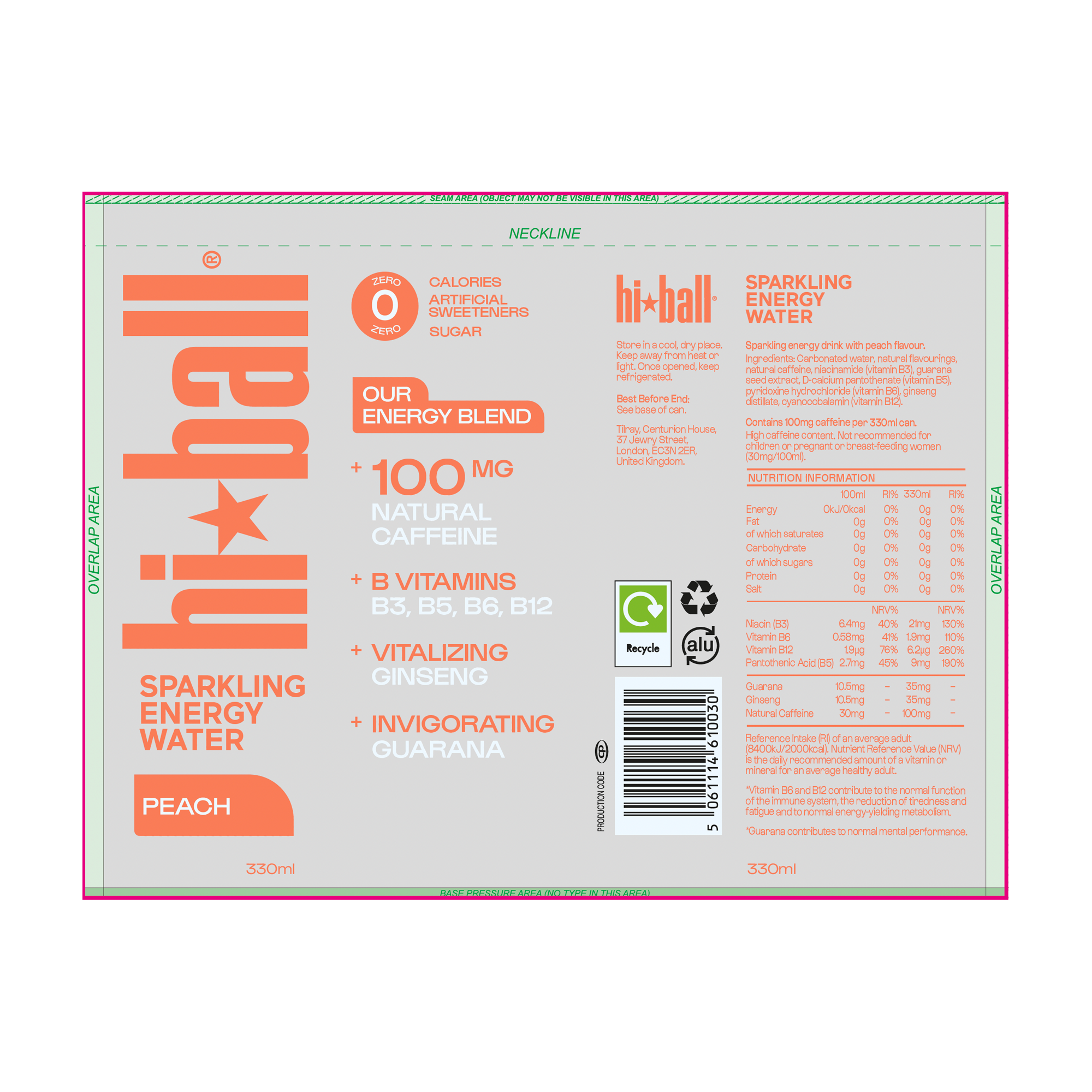 PEACH SPARKLING ENERGY WATER PEACH SPARKLING ENERGY WATER