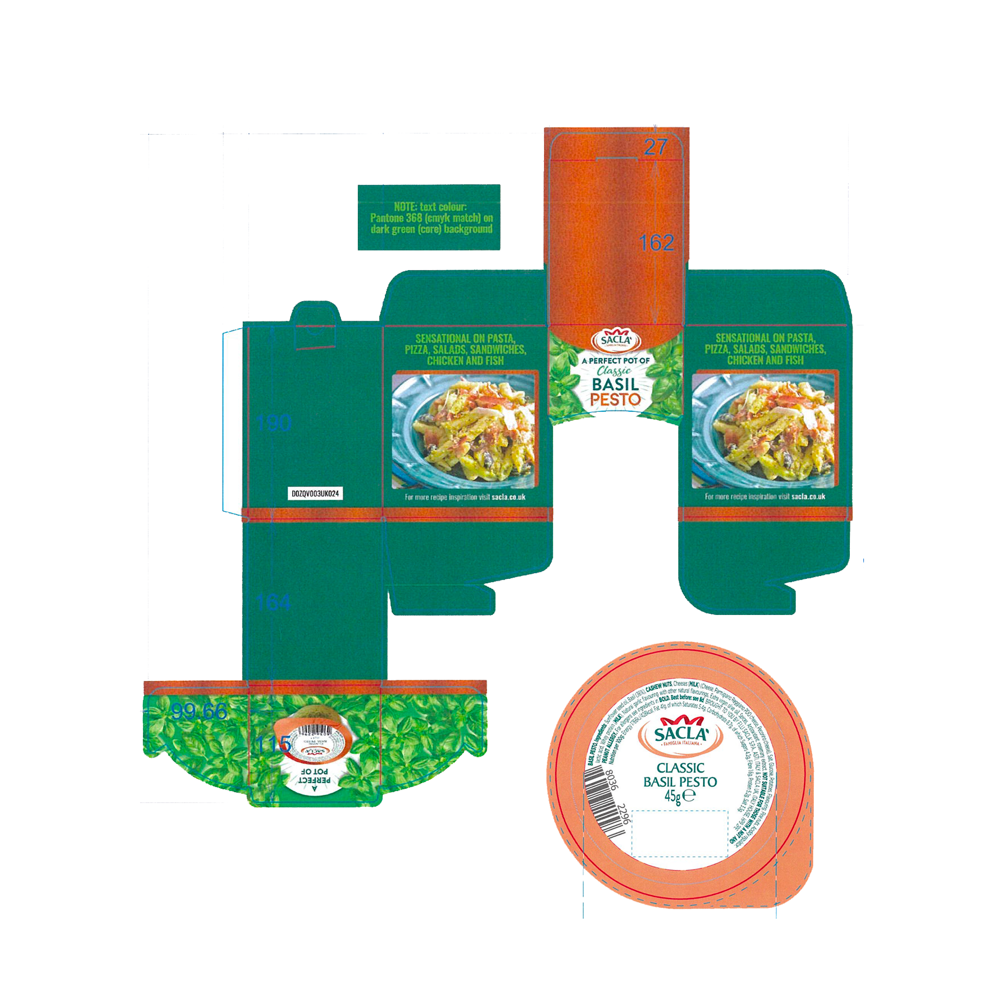 SINGLE SERVE PESTO POT DISPENSER