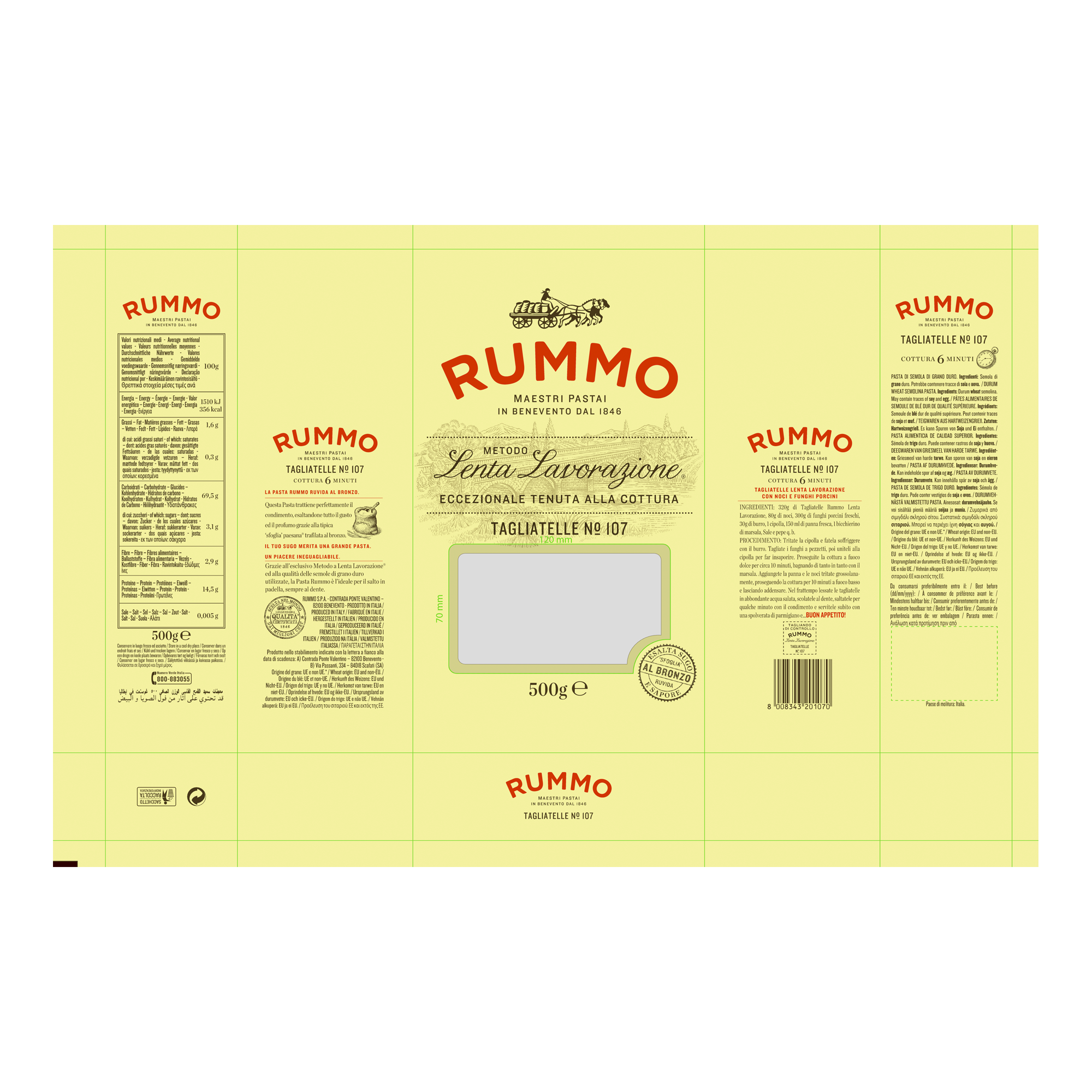 TAGLIATELLE NO.107 12X500G