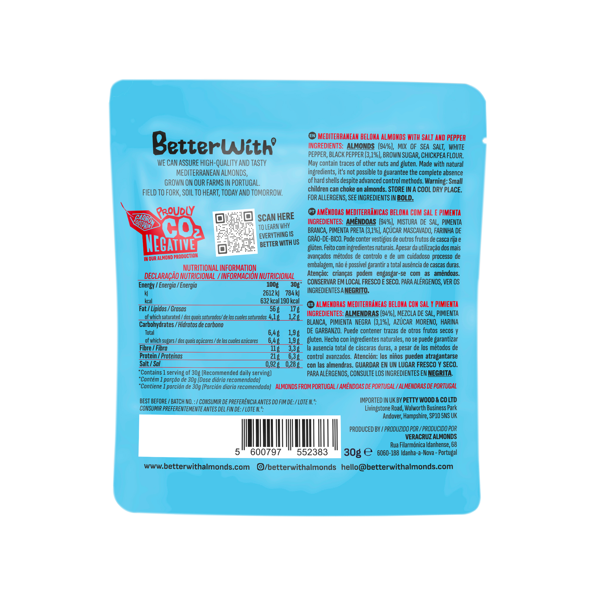 SALT & PEPPER ALMONDS SALT & PEPPER ALMONDS