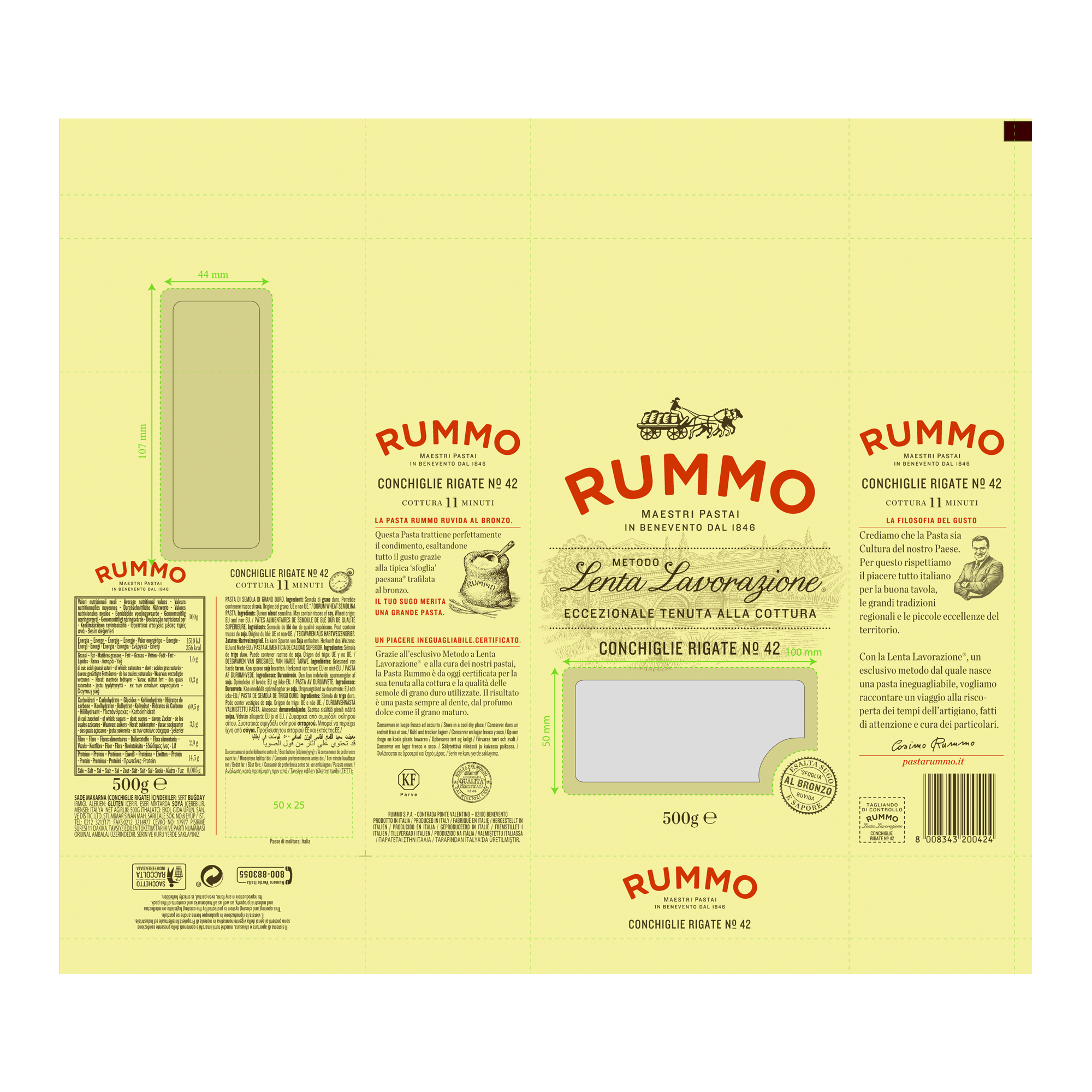 CONCHIGLIE RIGATE NO.42