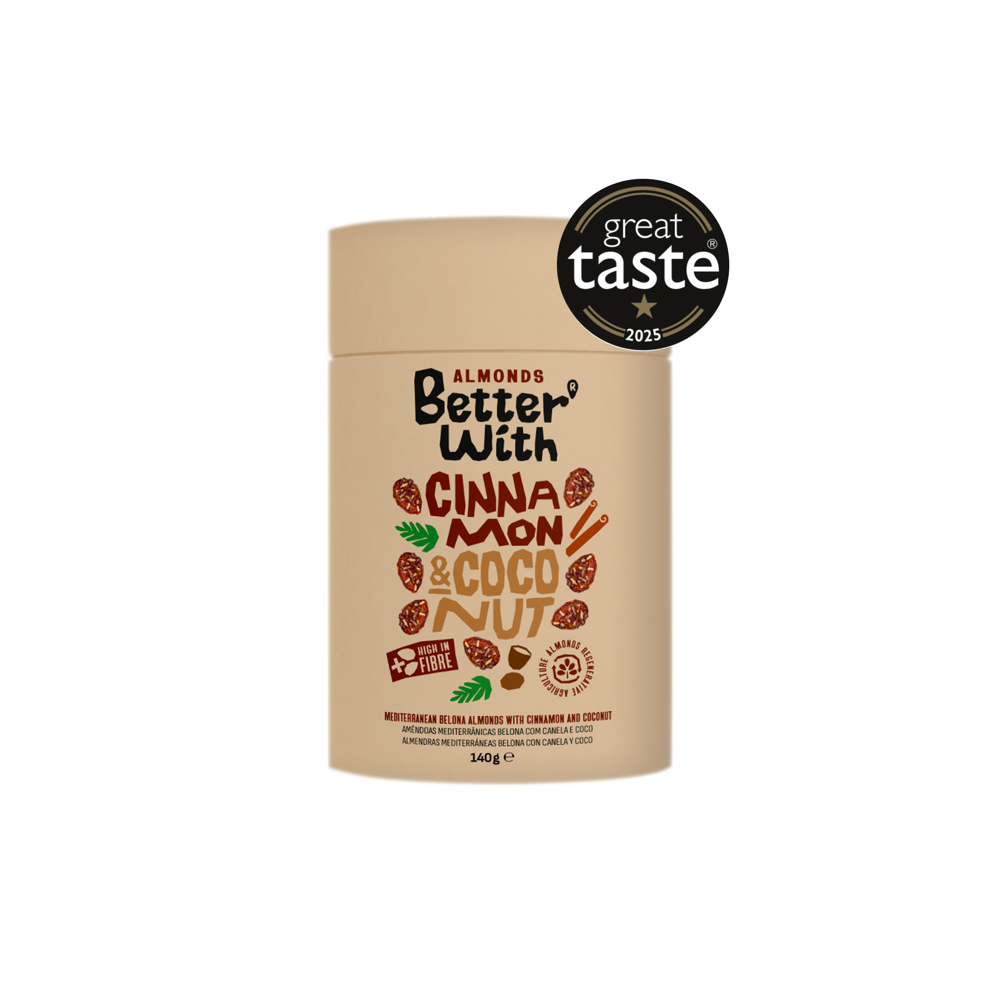 CINNAMON & COCONUT ALMONDS TUBE CINNAMON & COCONUT ALMONDS TUBE