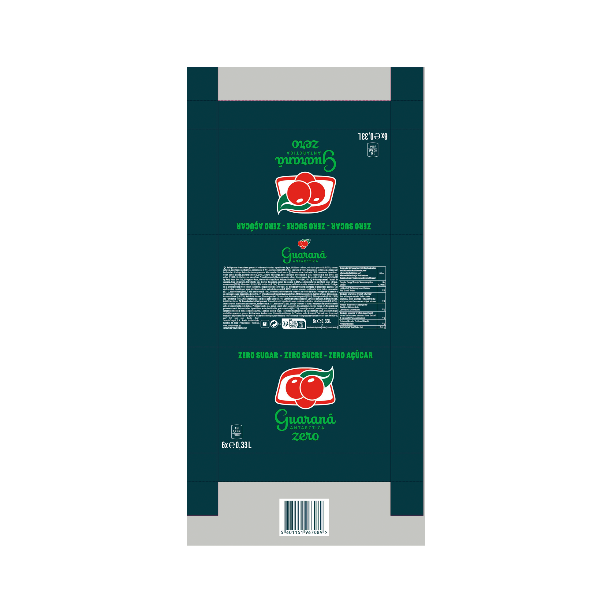 GUARANA ANTARCTICA ZERO 6 PACK