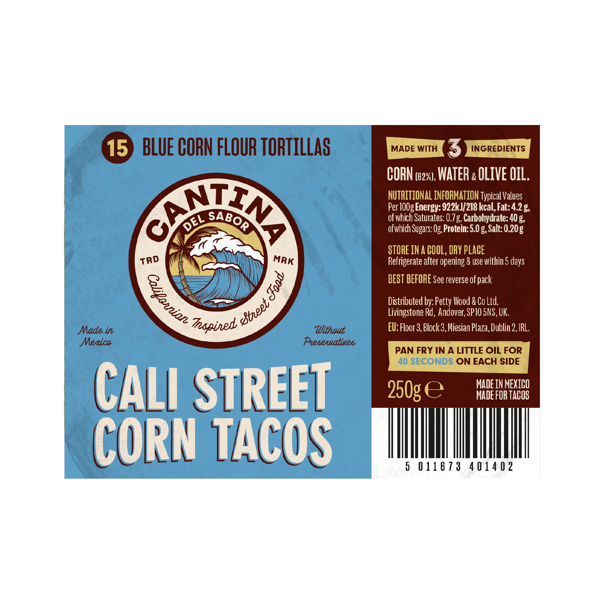 CALI STREET TACO'S (BLUE)