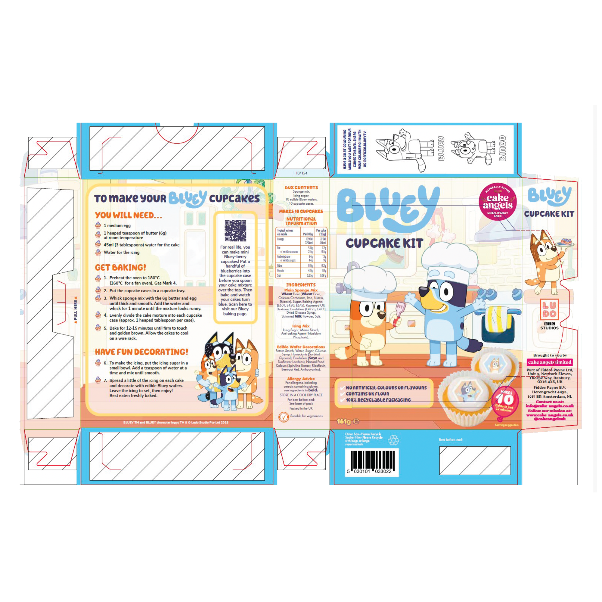 BLUEY CUPCAKE KIT 6 X 161G BLUEY CUPCAKE KIT 6 X 161G