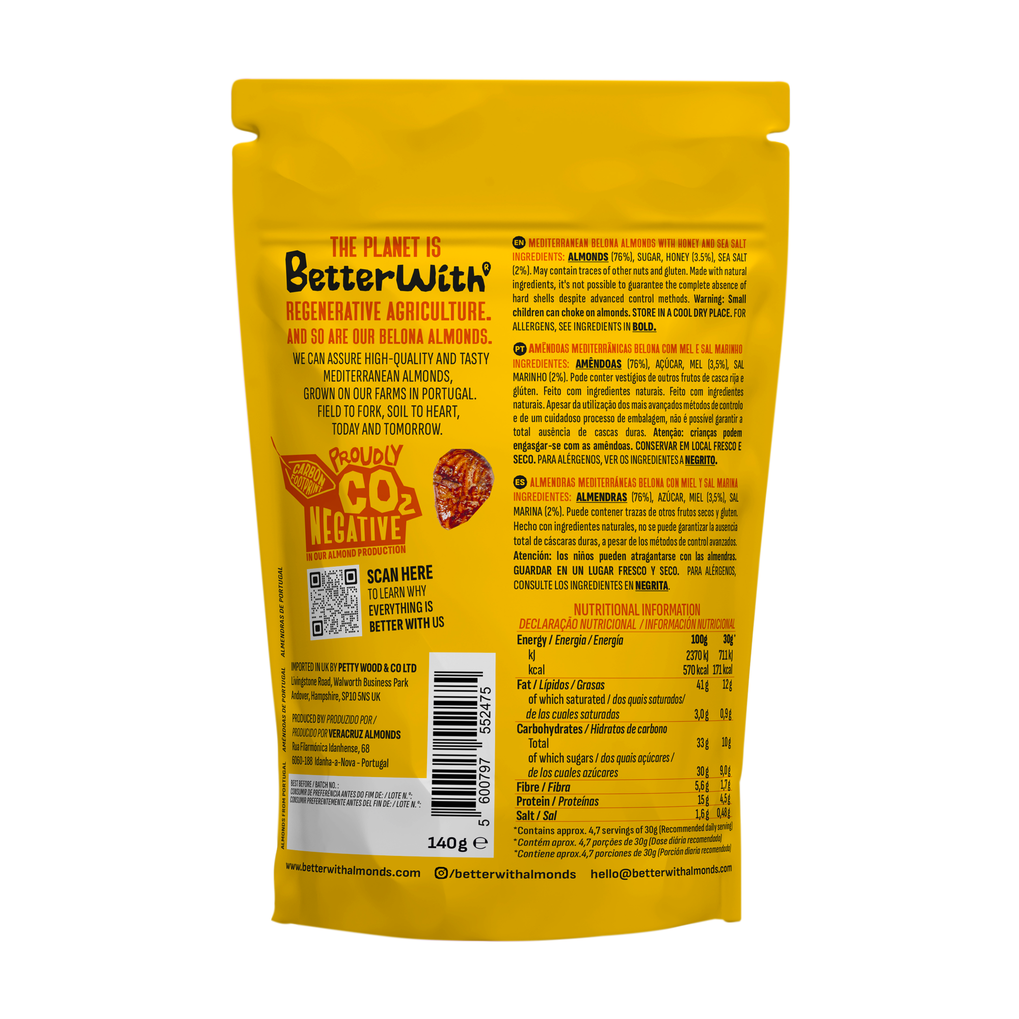 HONEY & SEA SALT ALMONDS