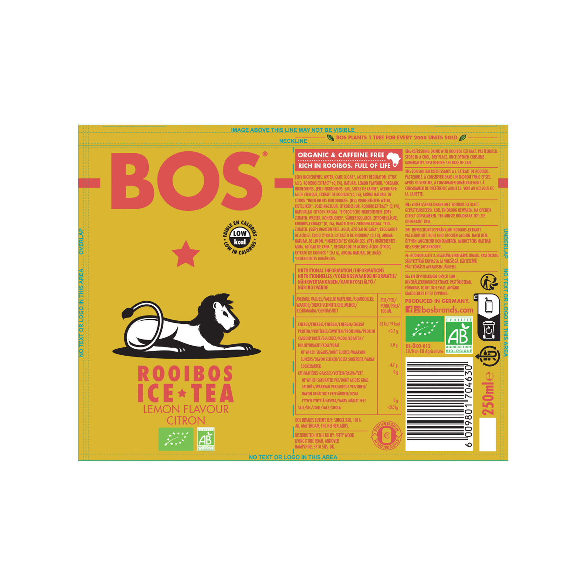 ORG LEMON FLAV ROOIBOS ICE TEA