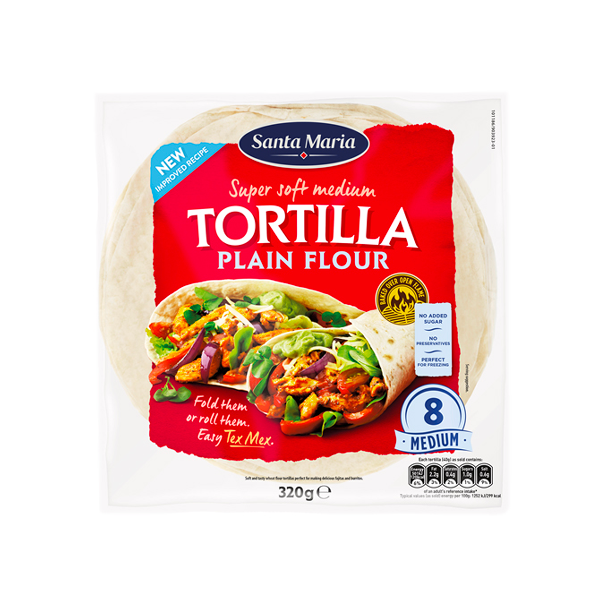 PLAIN FLOUR SOFT TORTILLAS