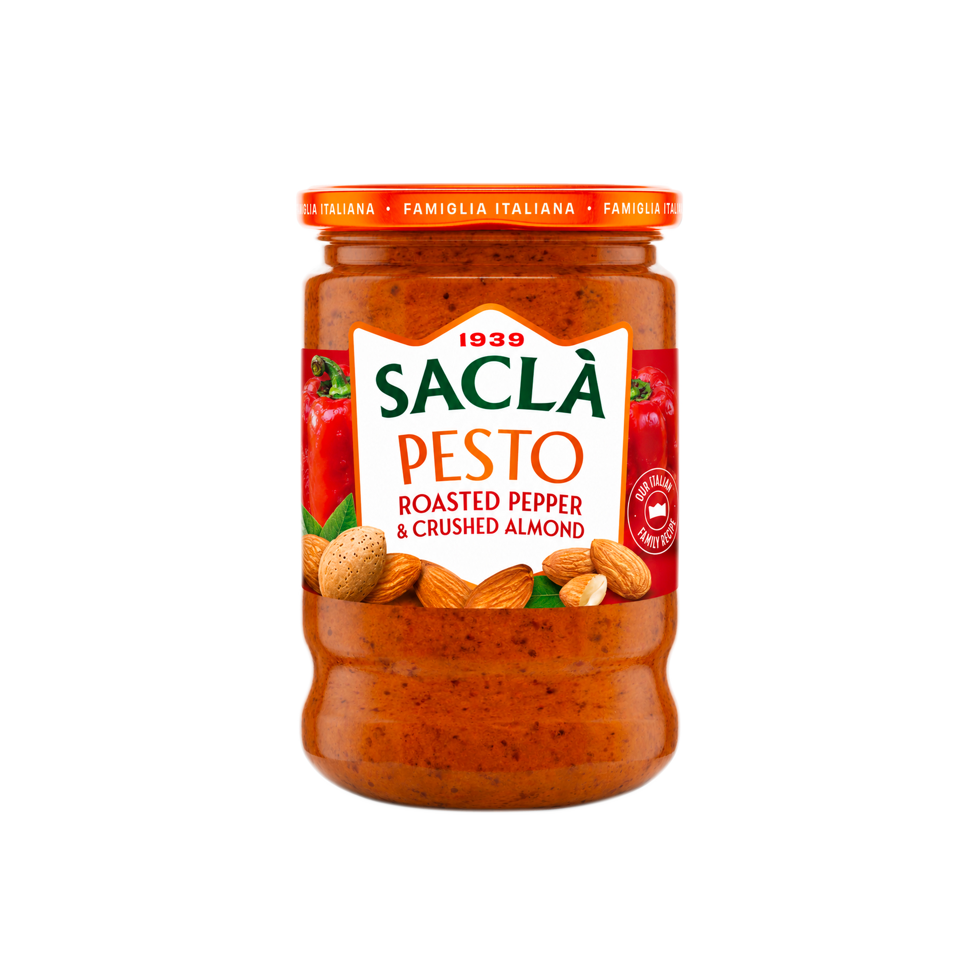 ROASTED RED PEPPER & CRUSHED ALMOND PESTO ROASTED RED PEPPER & CRUSHED ALMOND PESTO