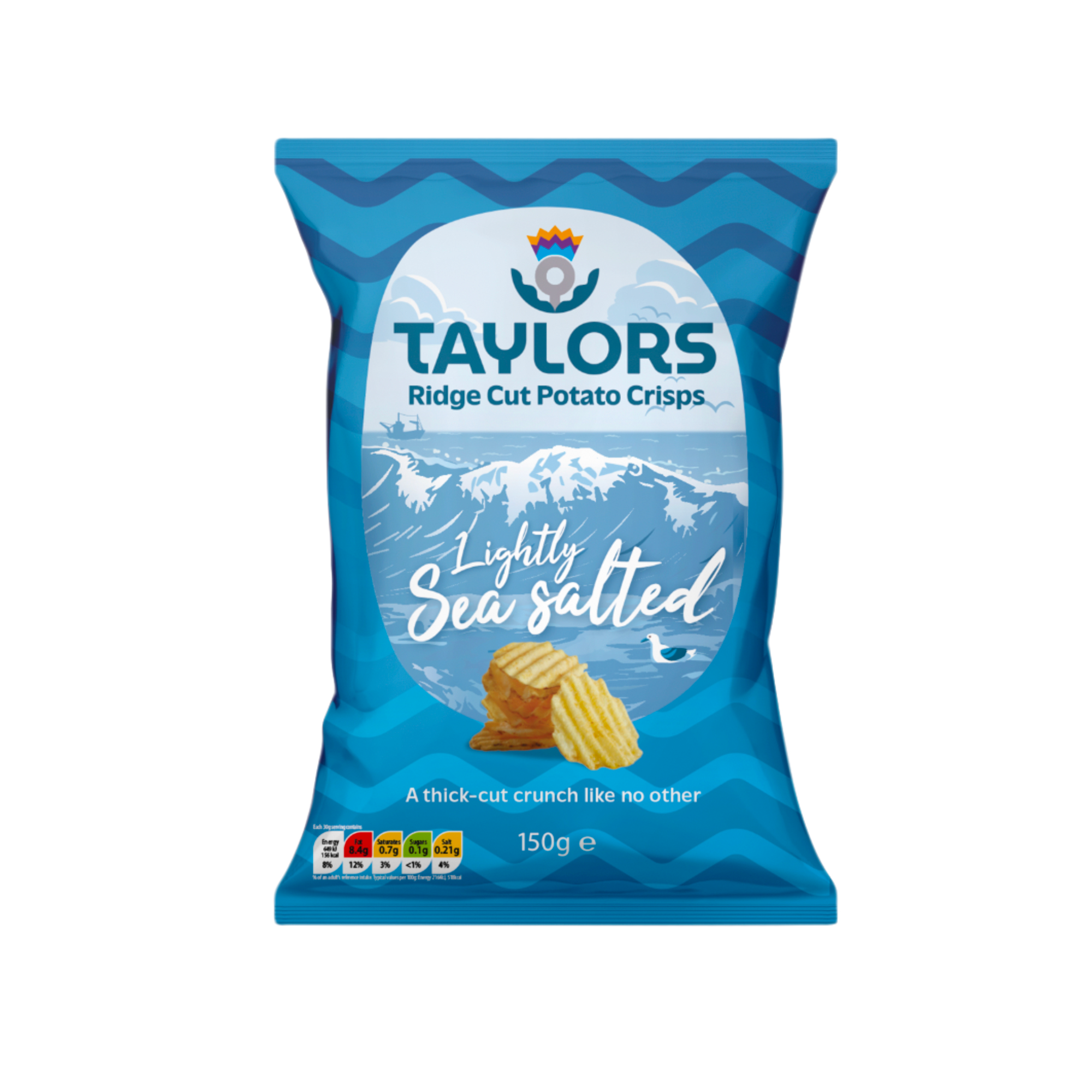 LIGHTLY SALTED RIDGE CUT 8X150G