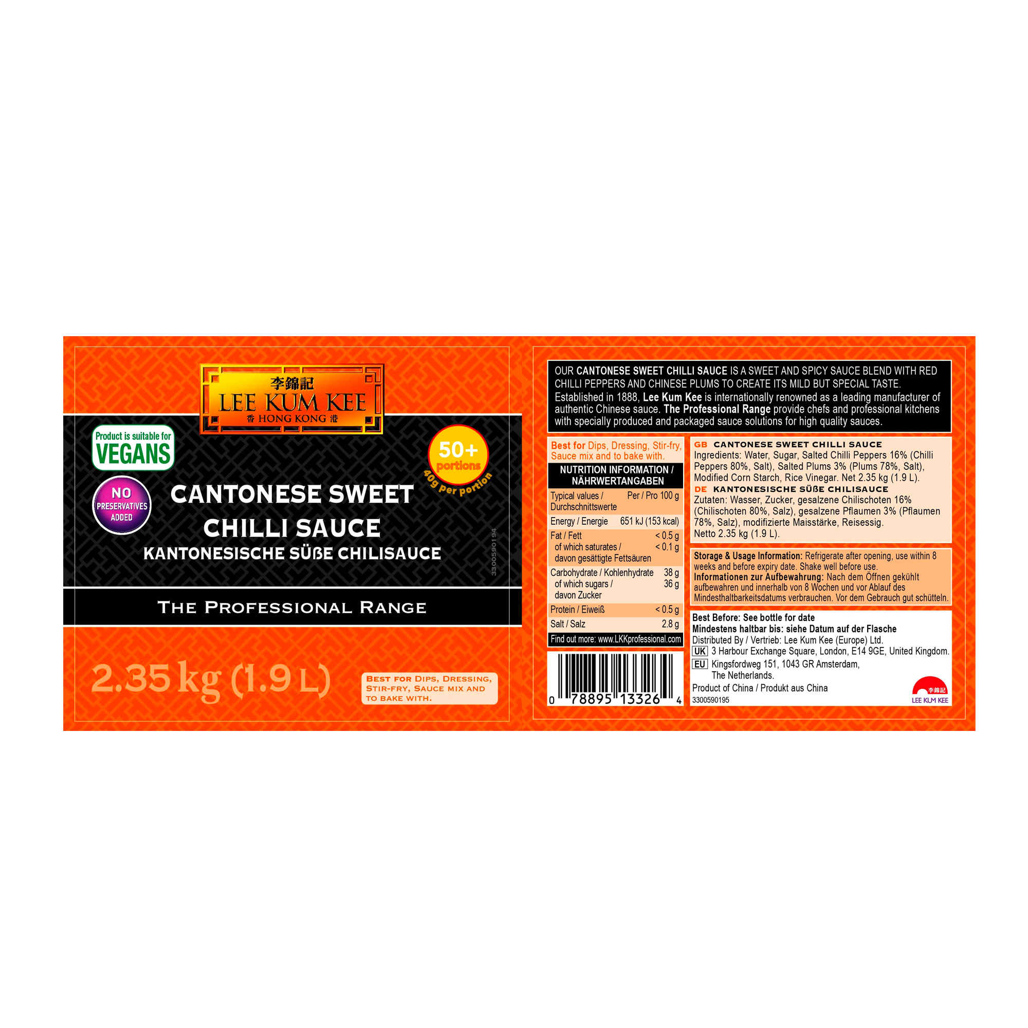 TPR CANTONESE SWEET CHILLI SAUCE TPR CANTONESE SWEET CHILLI SAUCE