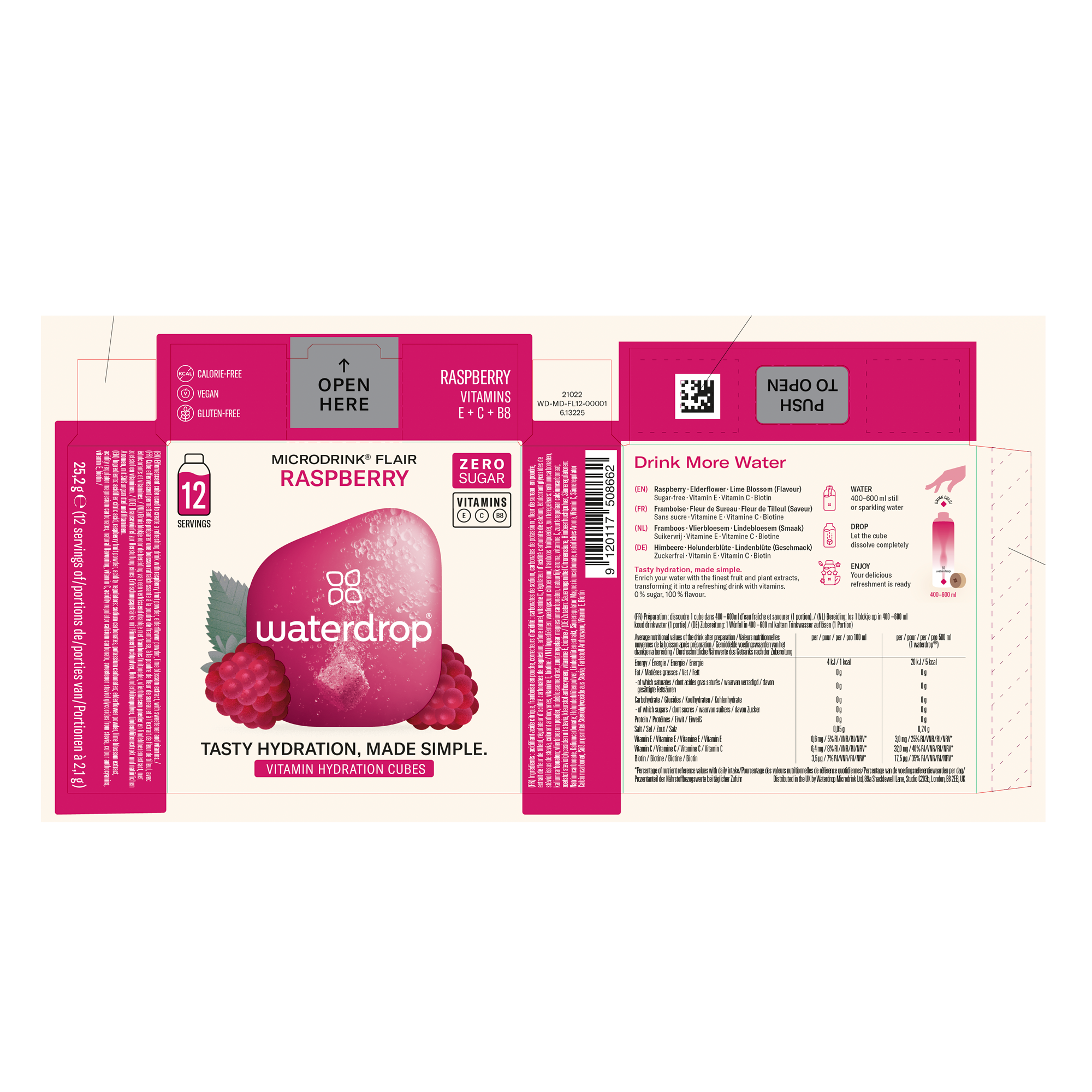 MICRODRINK RASPBERRY 6X12