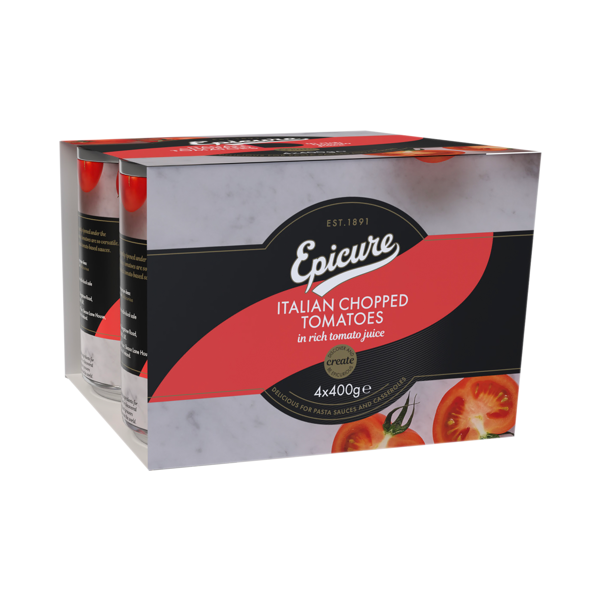 CHOPPED TOMATOES 4 PACK 6X4X400G