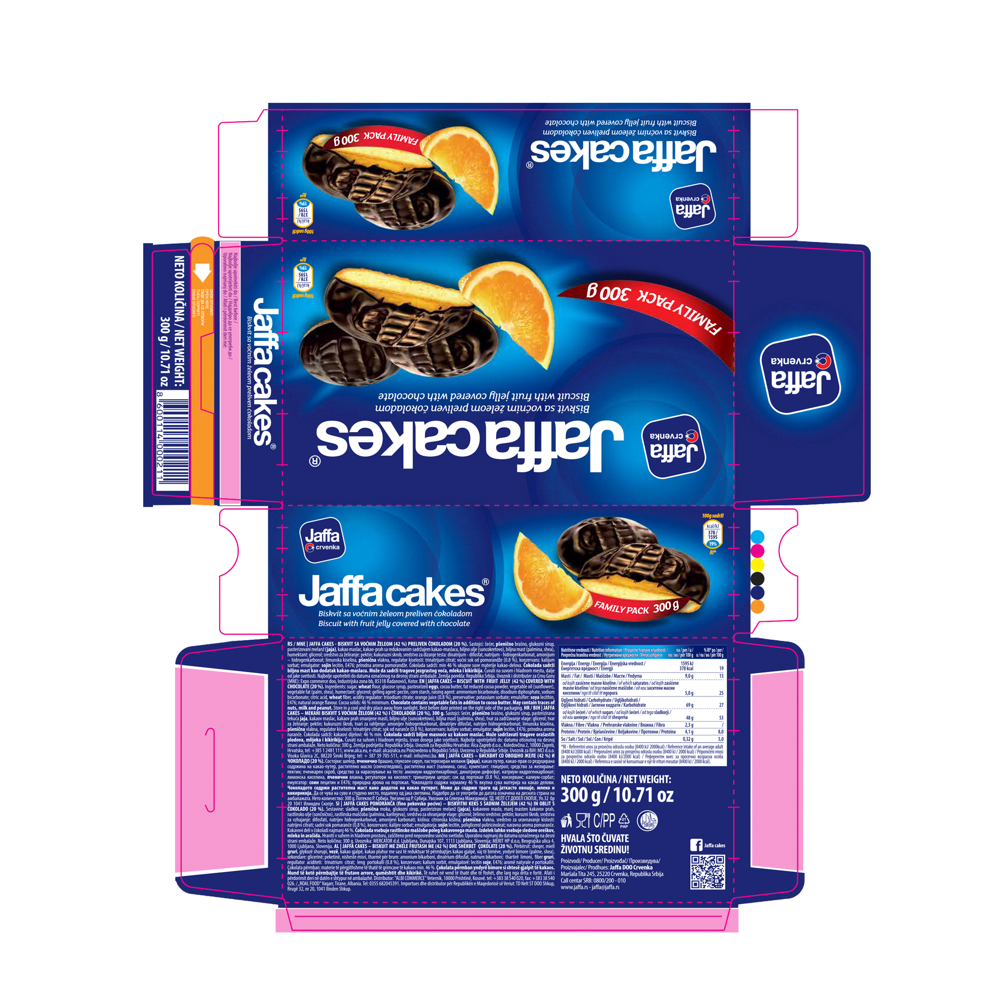 JAFFA CAKES 12X300G