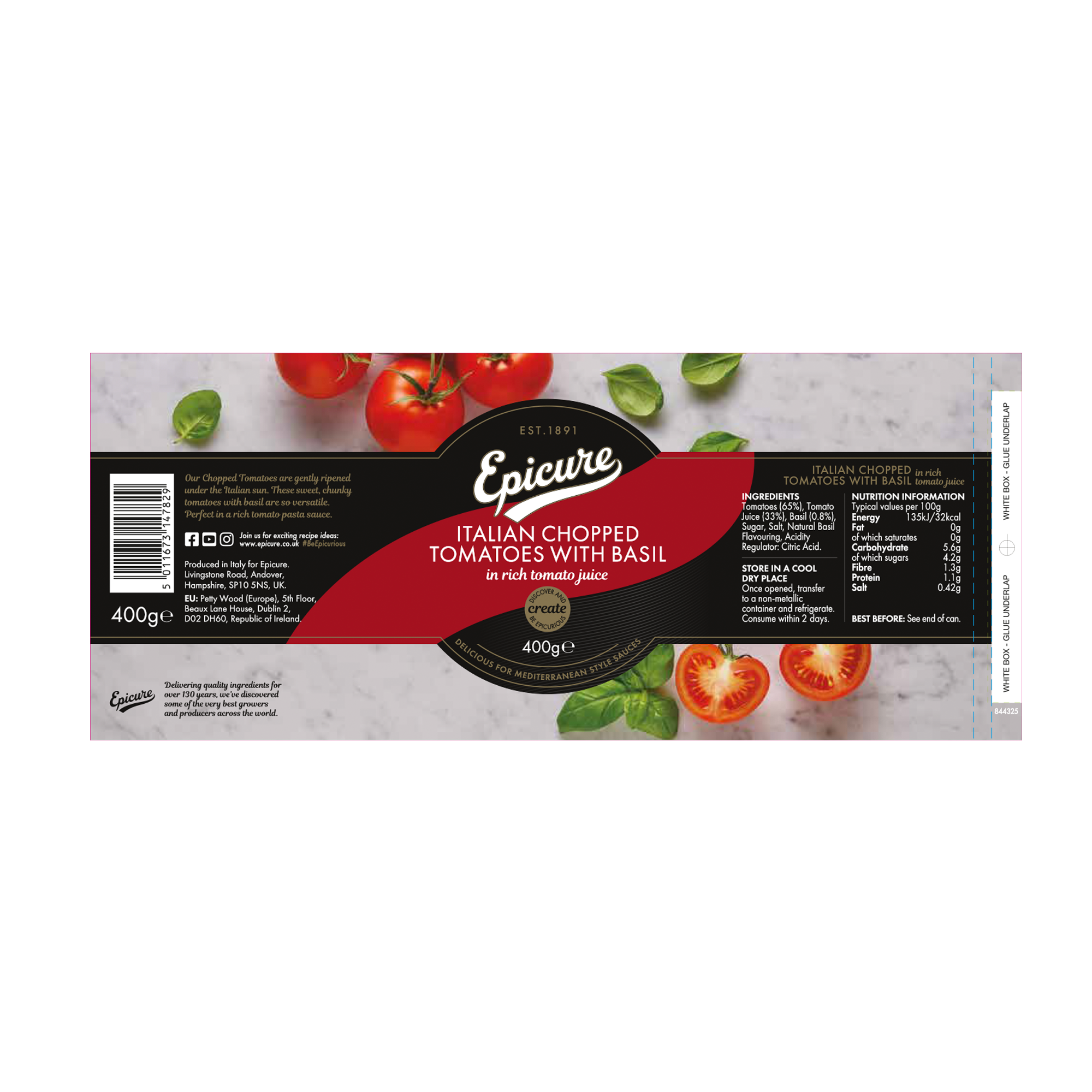 ITALIAN CHOPPED TOMATOES WITH BASIL