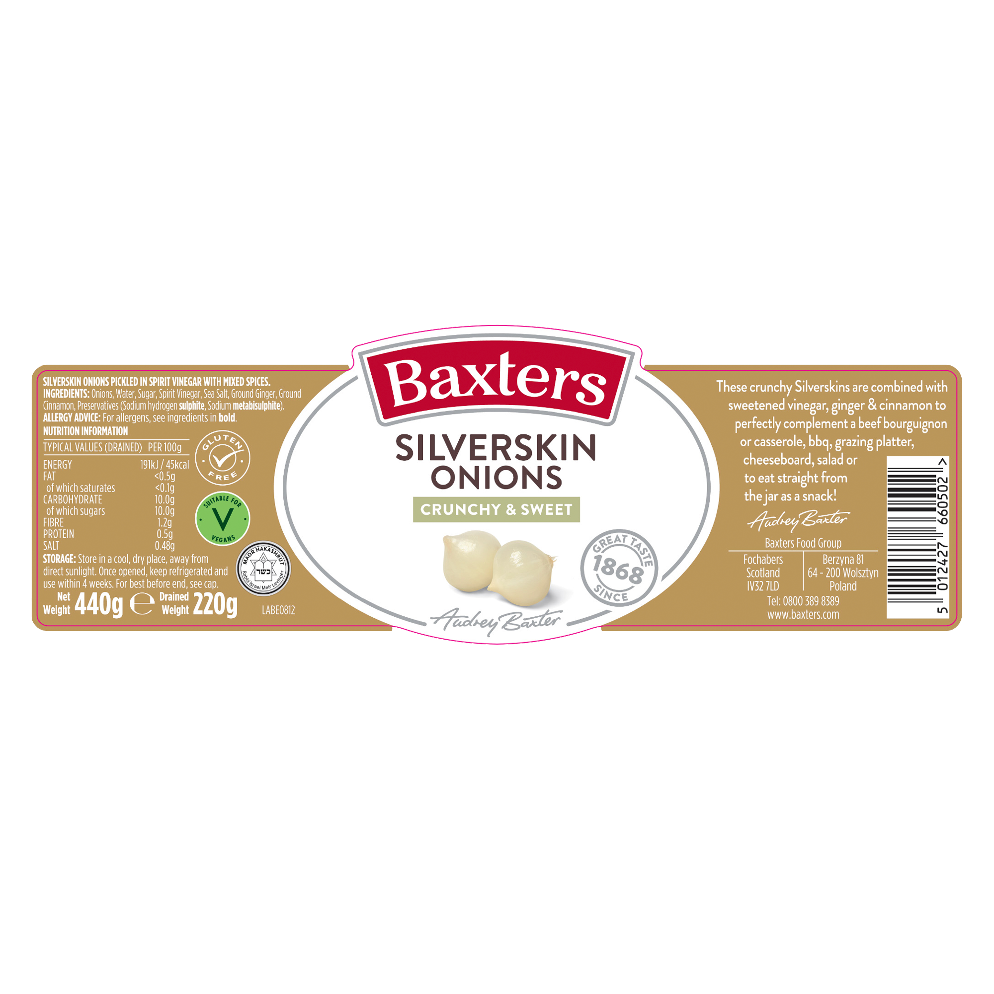 CRUNCHY/SWEET SILVERSKINS CRUNCHY/SWEET SILVERSKINS