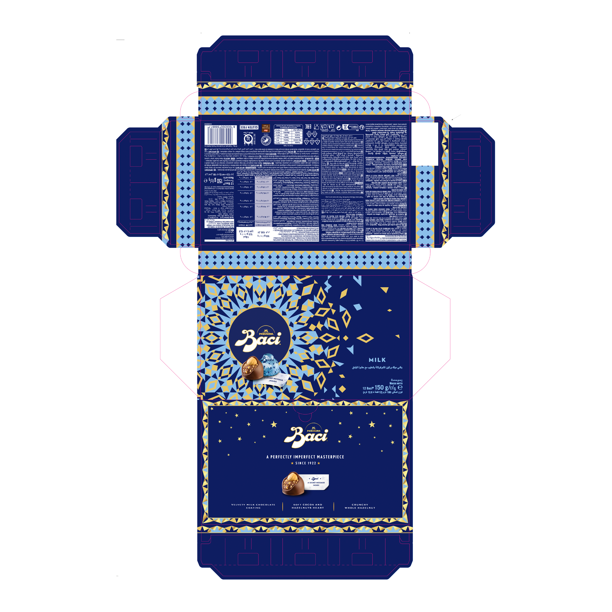 BACI MILK CHOCOLATE GIFT BOX6X150G