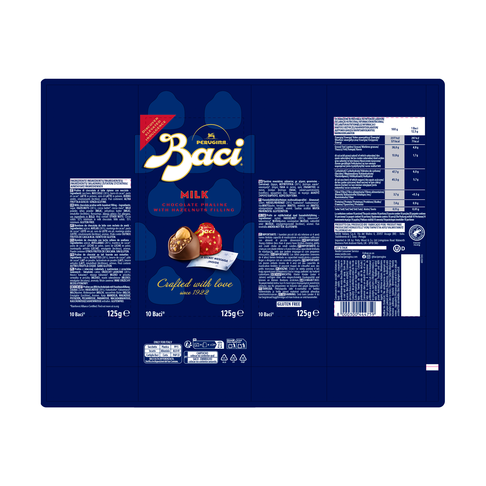  NEW BACI MILK CHOCOLATE BAG