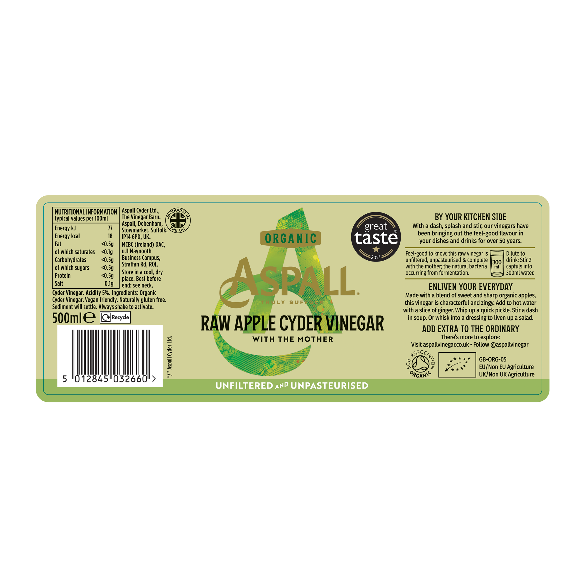 ORG RAW APPLE CYDER VINEGAR