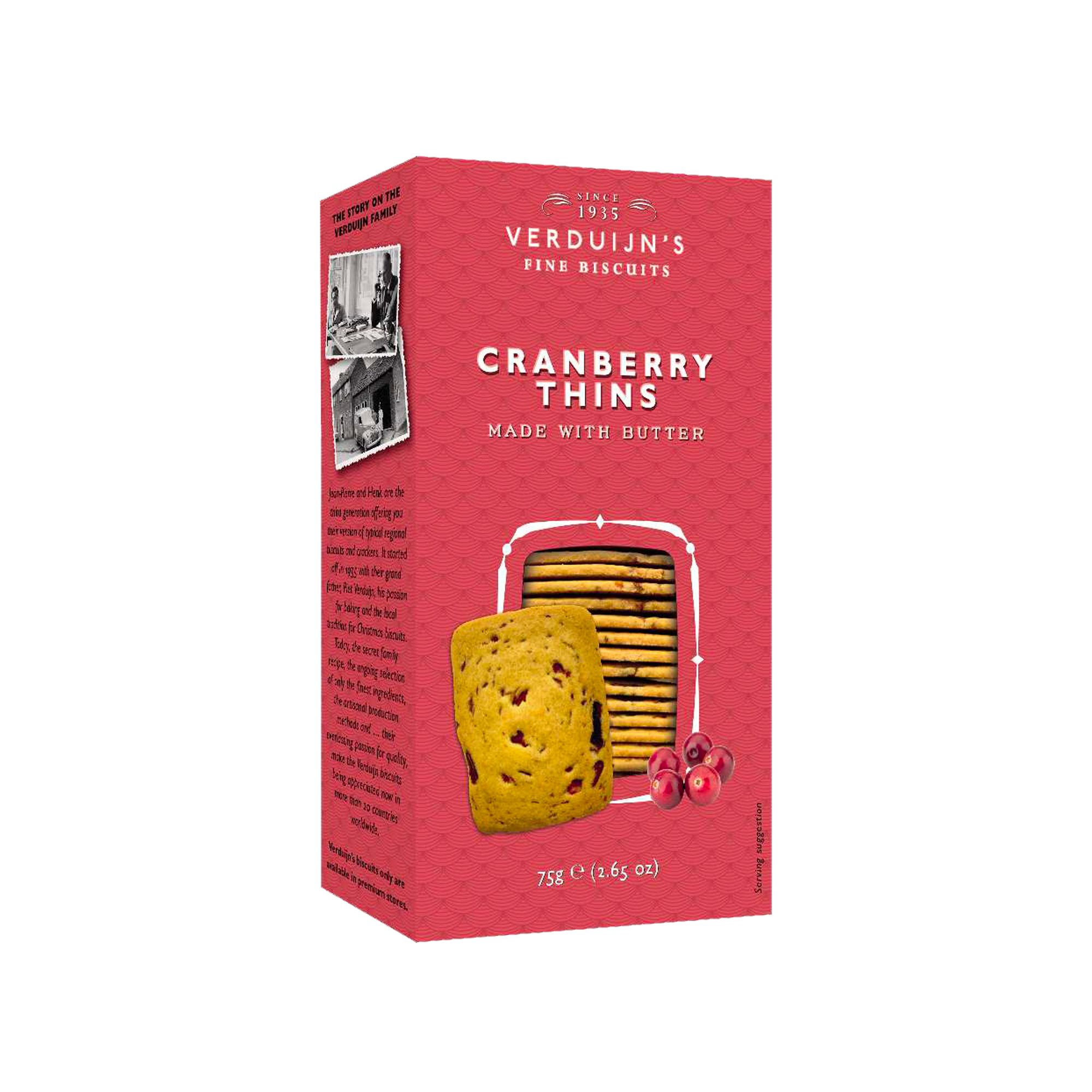 BUTTER BISC WITH CRANBERRY 12X75G BUTTER BISC WITH CRANBERRY 12X75G