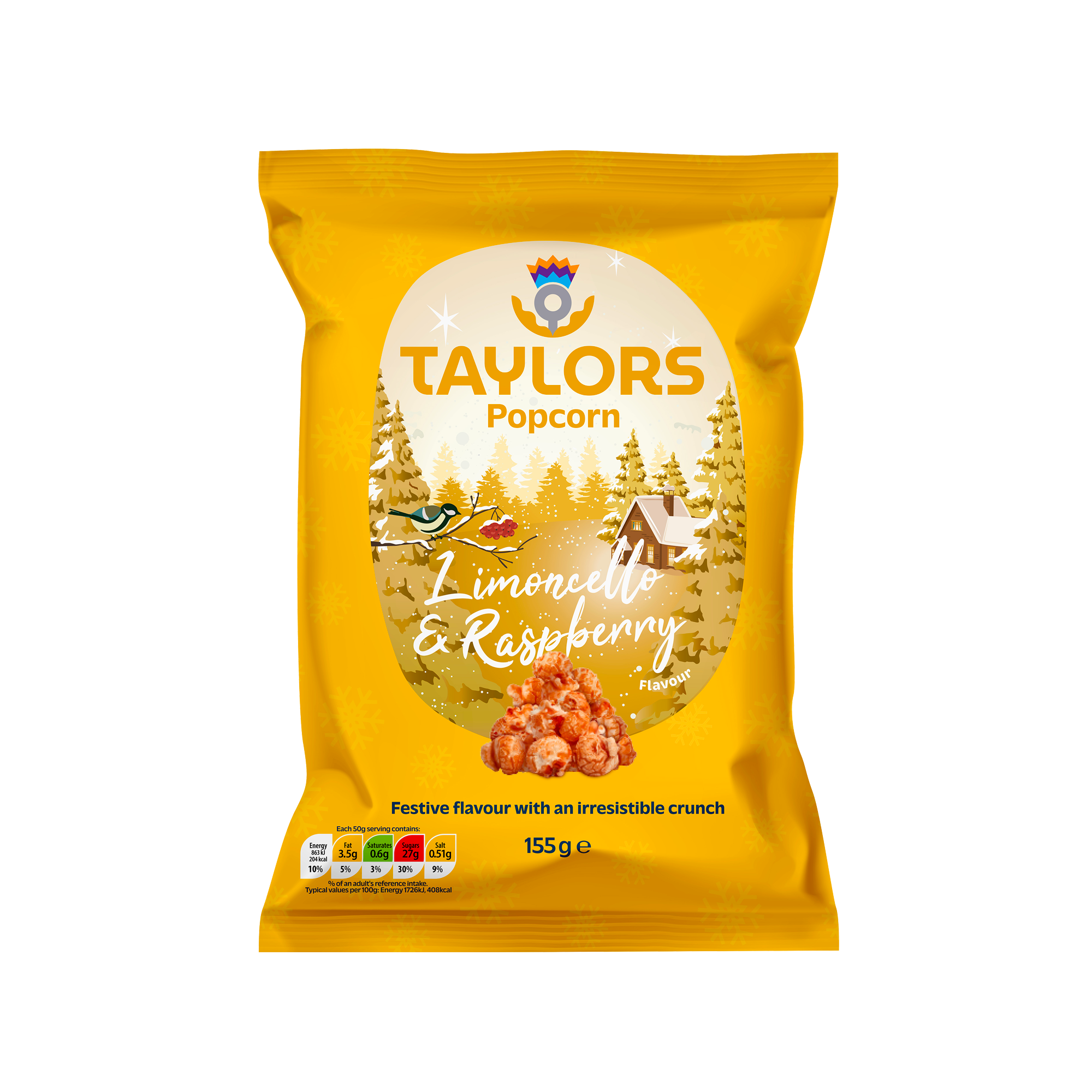 LIMONCELLO RASPBERRY POPCORN