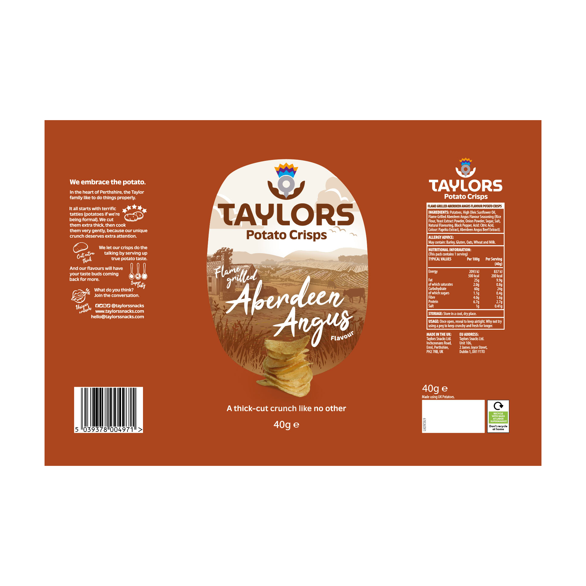 ABERDEEN ANGUS CRISPS 24X40G ABERDEEN ANGUS CRISPS 24X40G