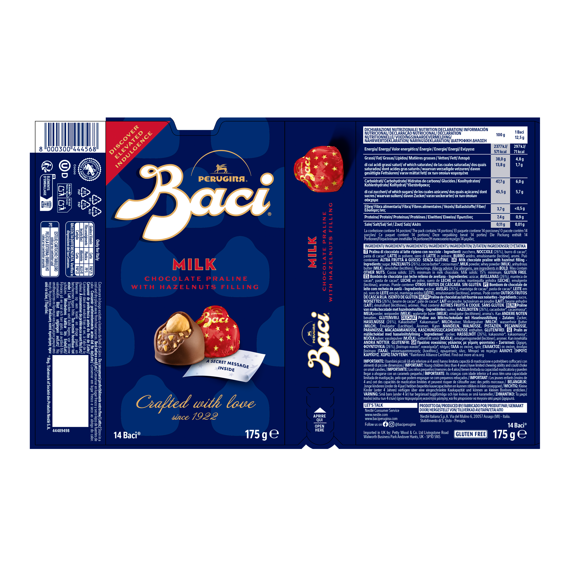  NEW BACI MILK CHOCOLATE BIJOU