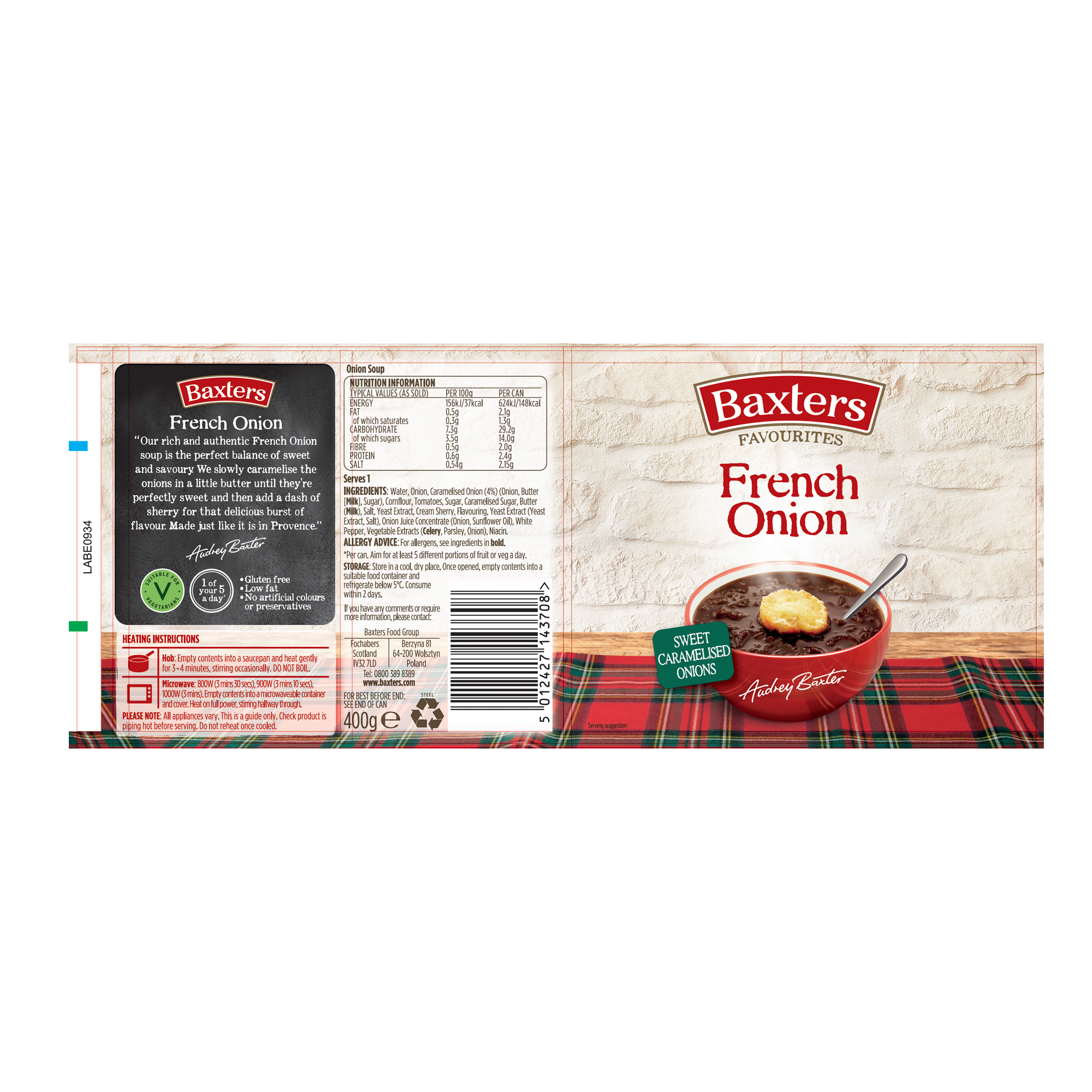 FAV-FRENCH ONION SOUP 12X400G FAV-FRENCH ONION SOUP 12X400G