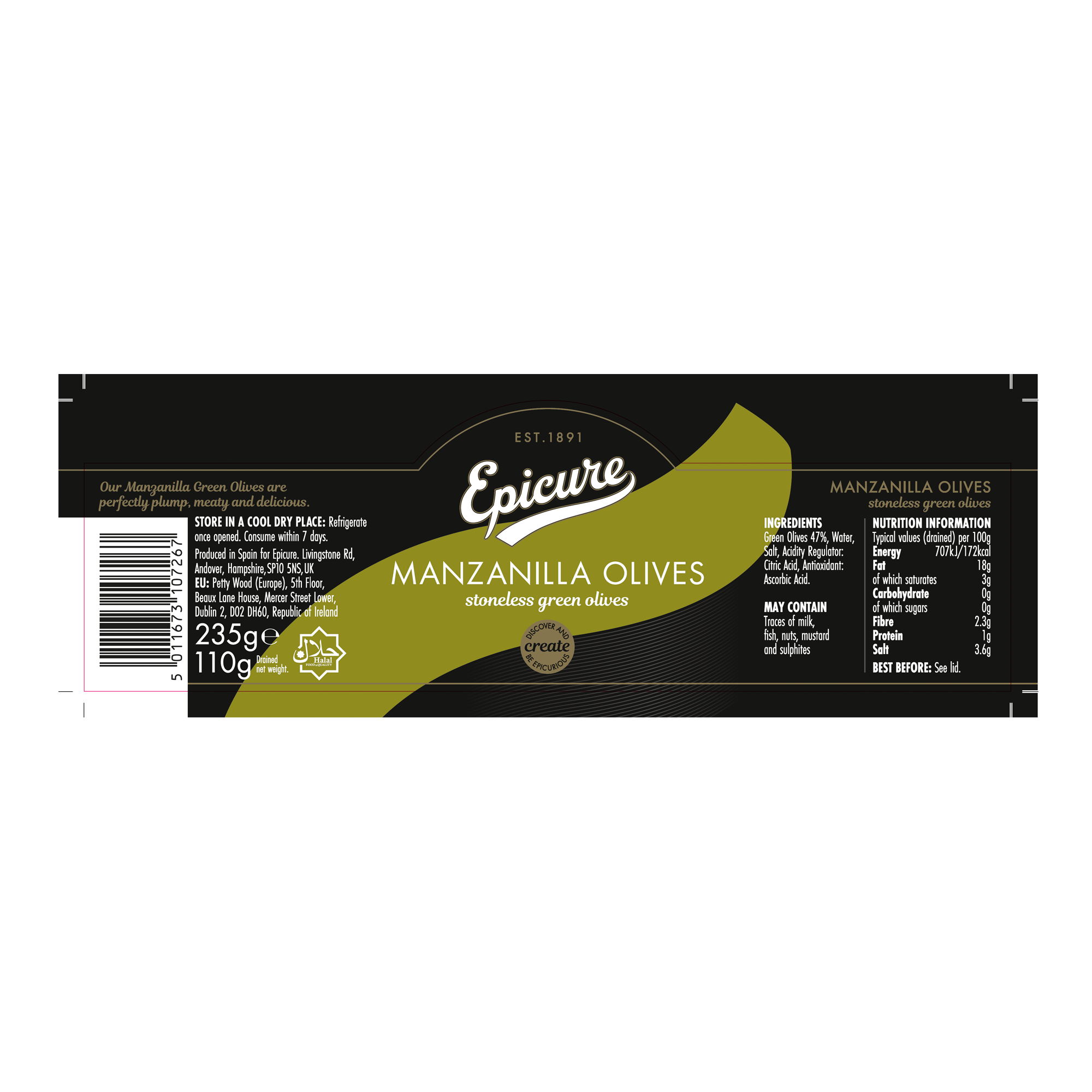 STONELESS GREEN MANZANILLA OLIVES