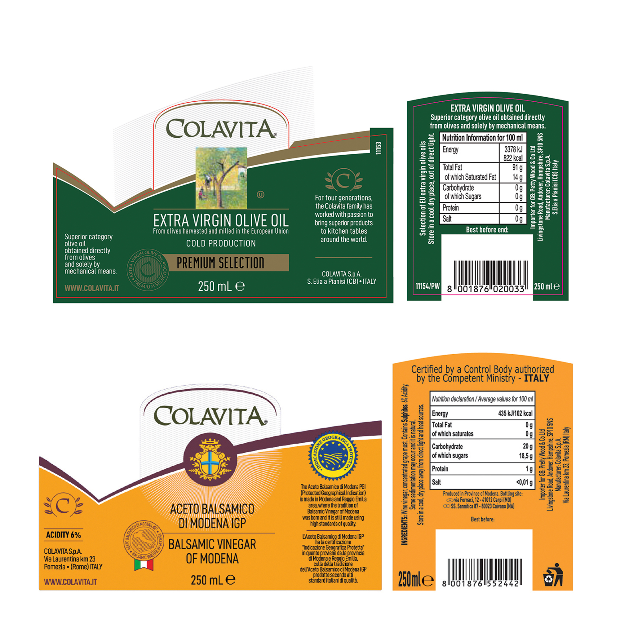 OLIVE OIL&VINEGAR CRUET SET