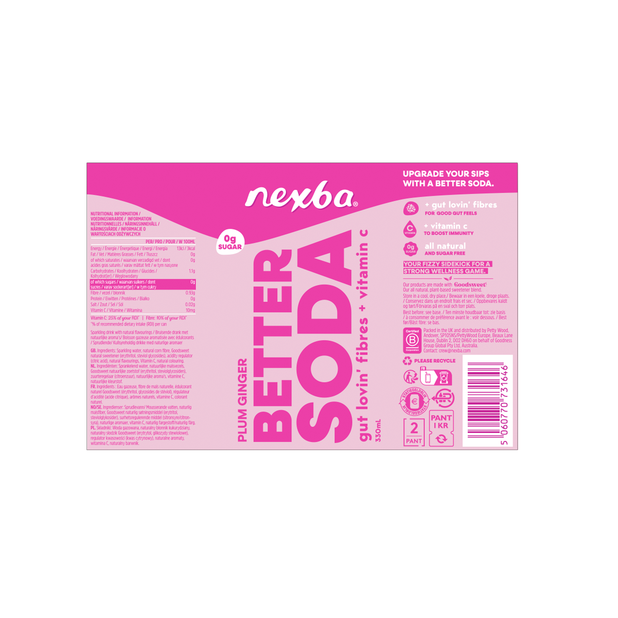 PLUM GINGER BETTER SODA