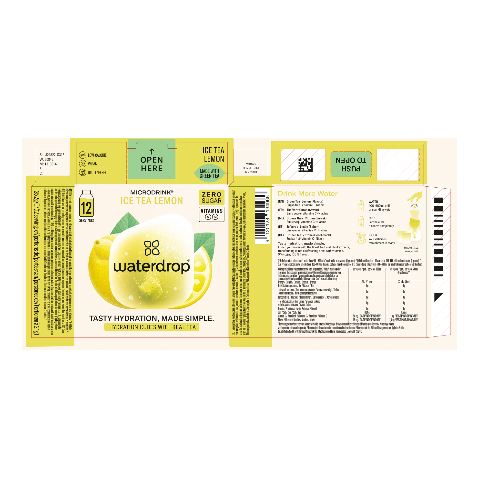 MICRODRINK ICE TEA LEMON 6X12