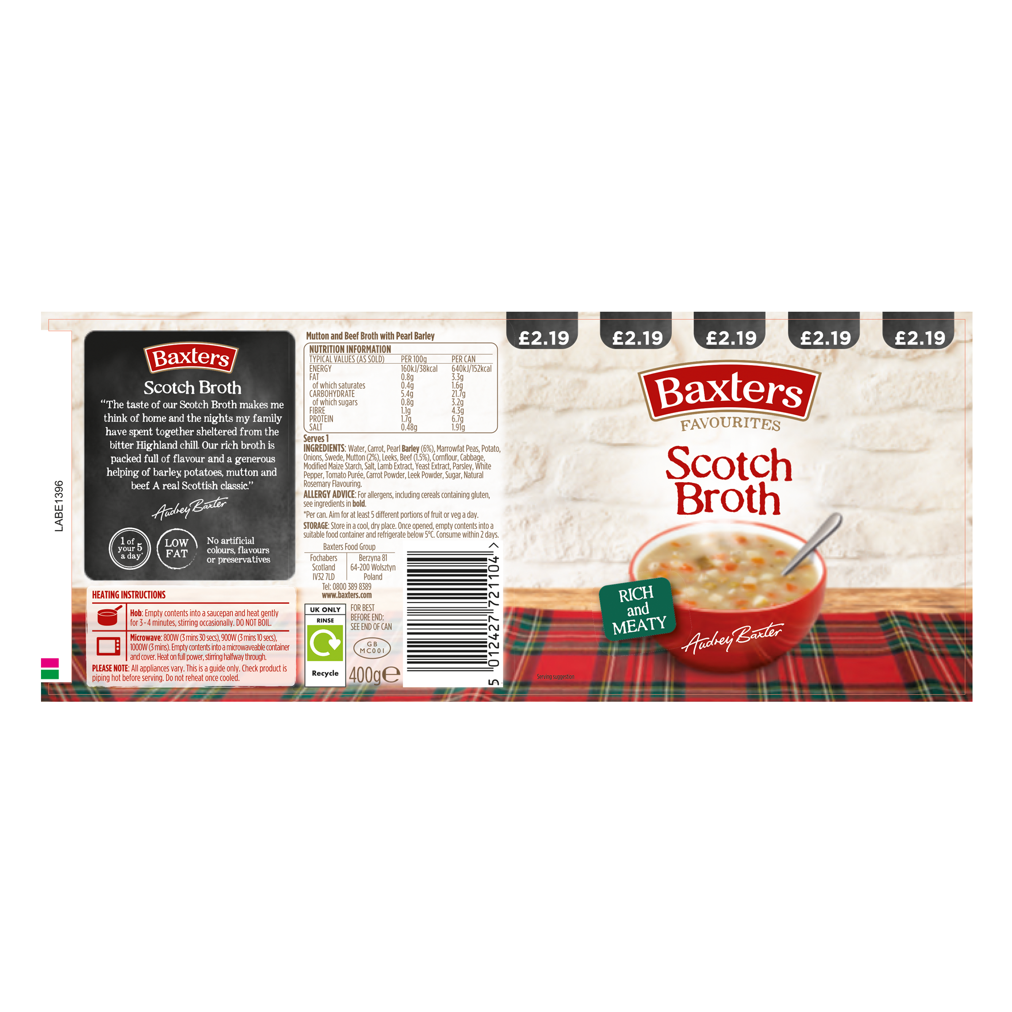 SCOTCH BROTH PMP œ2.19