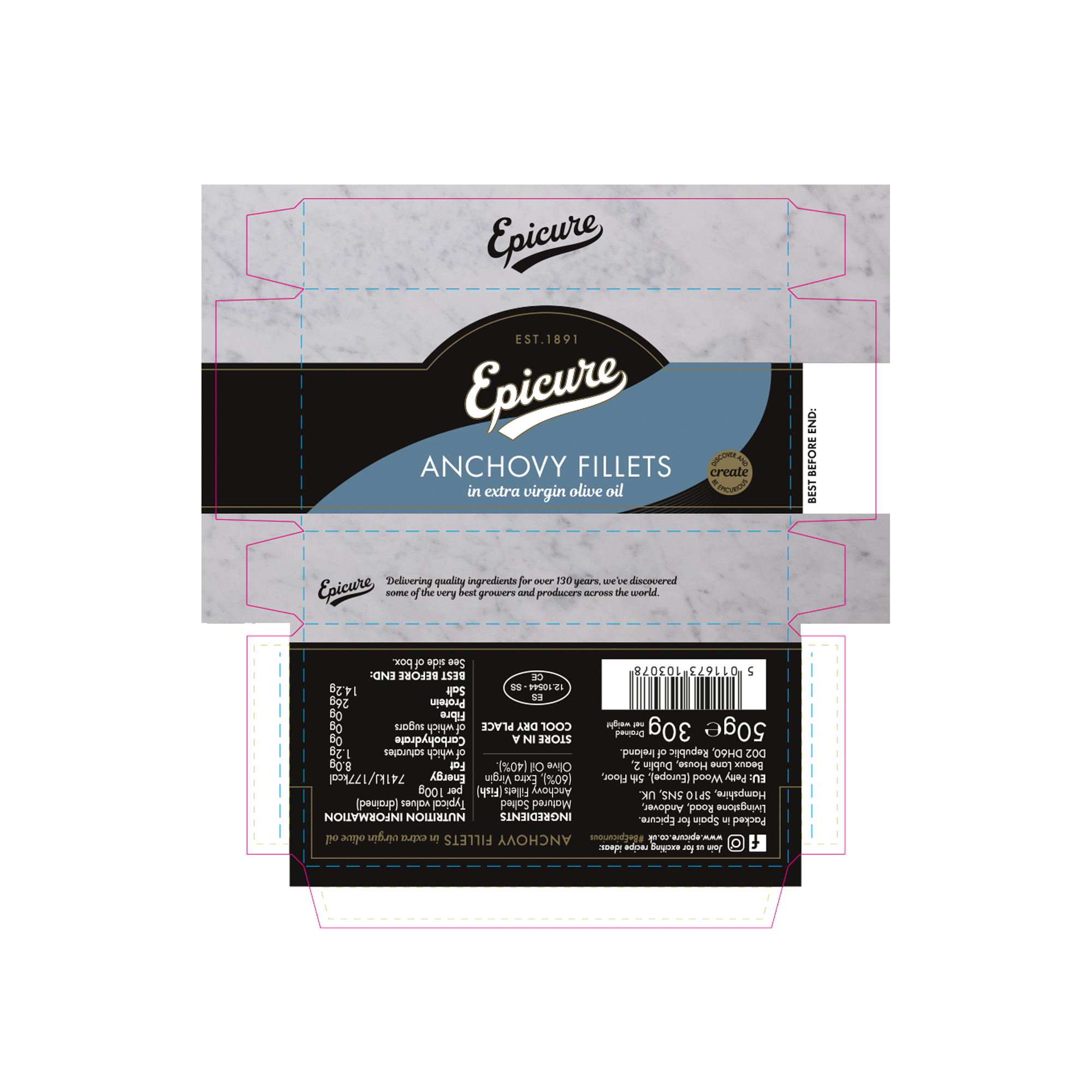 ANCHOVIES FILLETS IN EVOO 12X50G ANCHOVIES FILLETS IN EVOO 12X50G