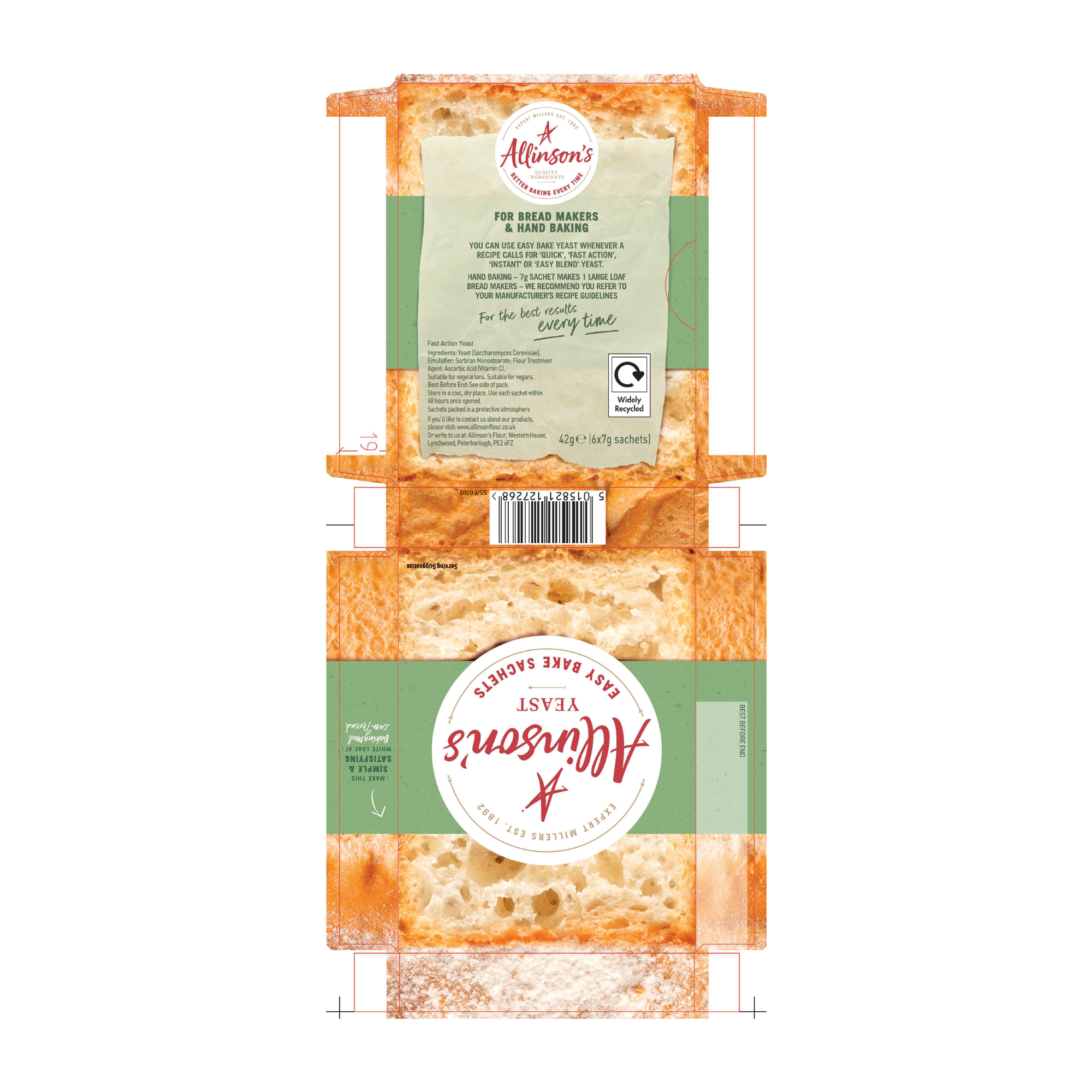 EASYBAKE YEAST SACHETS 2X24X2X7G EASYBAKE YEAST SACHETS 2X24X2X7G