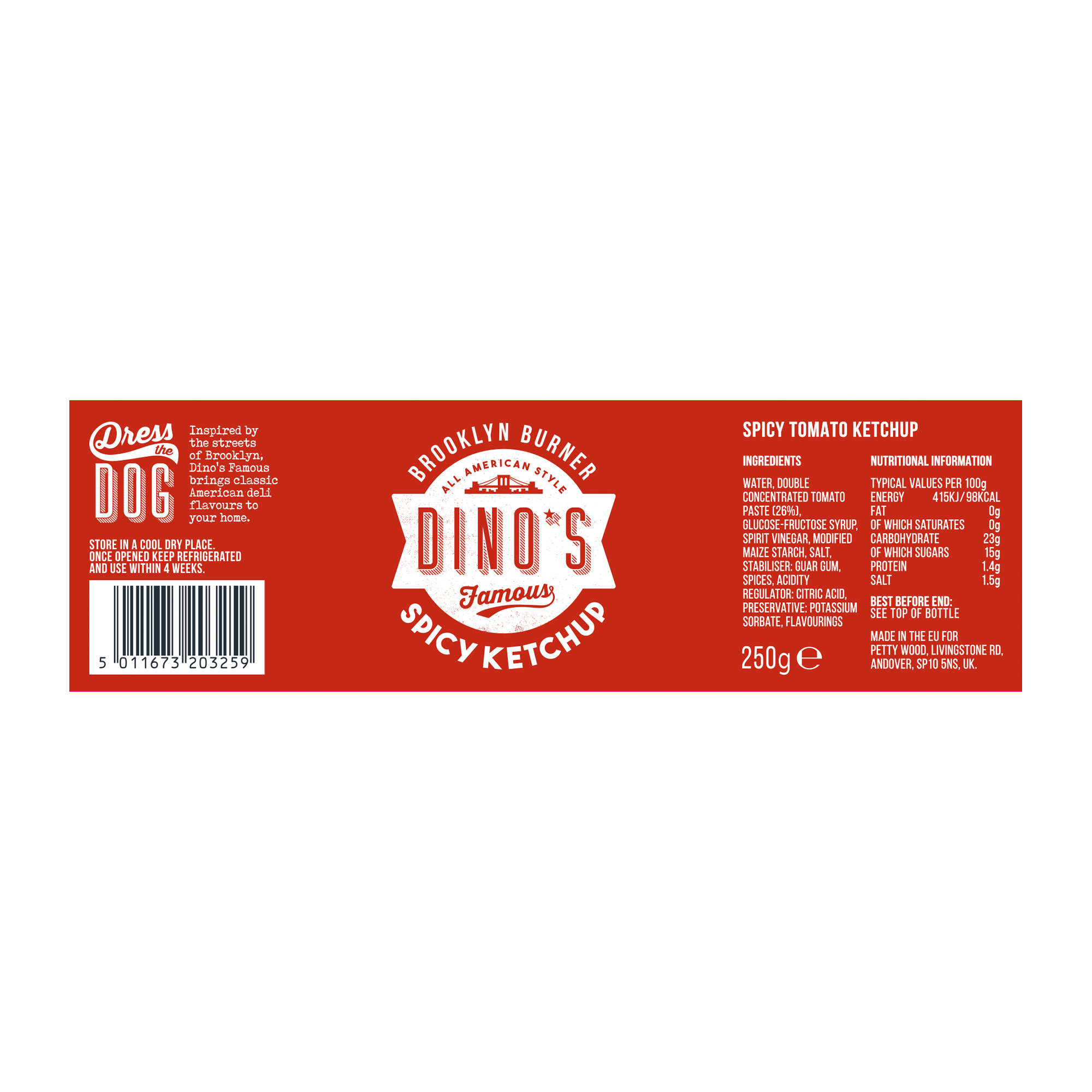 SPICY KETCHUP 12X250G