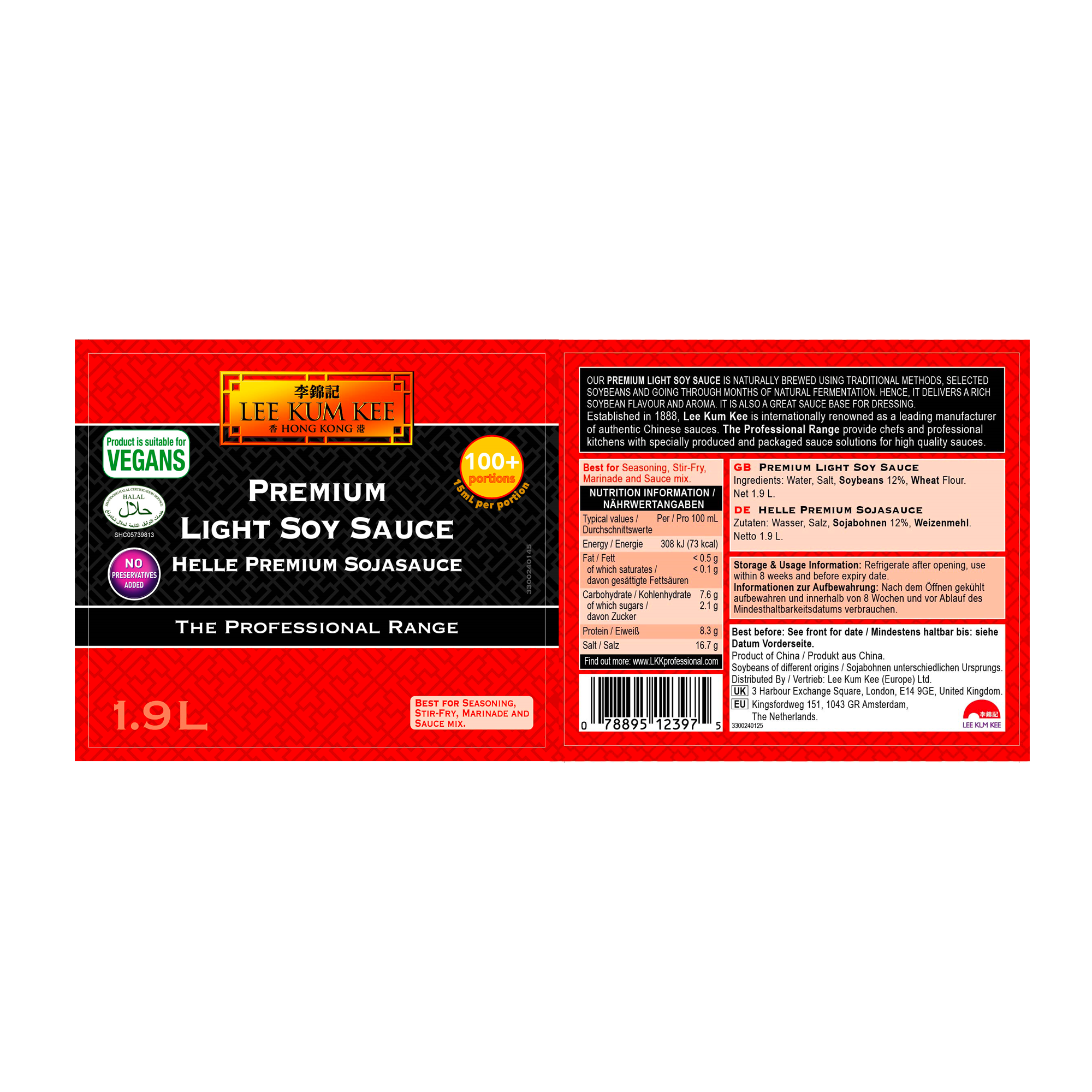 TPR PREM LIGHT SOY SAUCE 2X1.9LTR TPR PREM LIGHT SOY SAUCE 2X1.9LTR